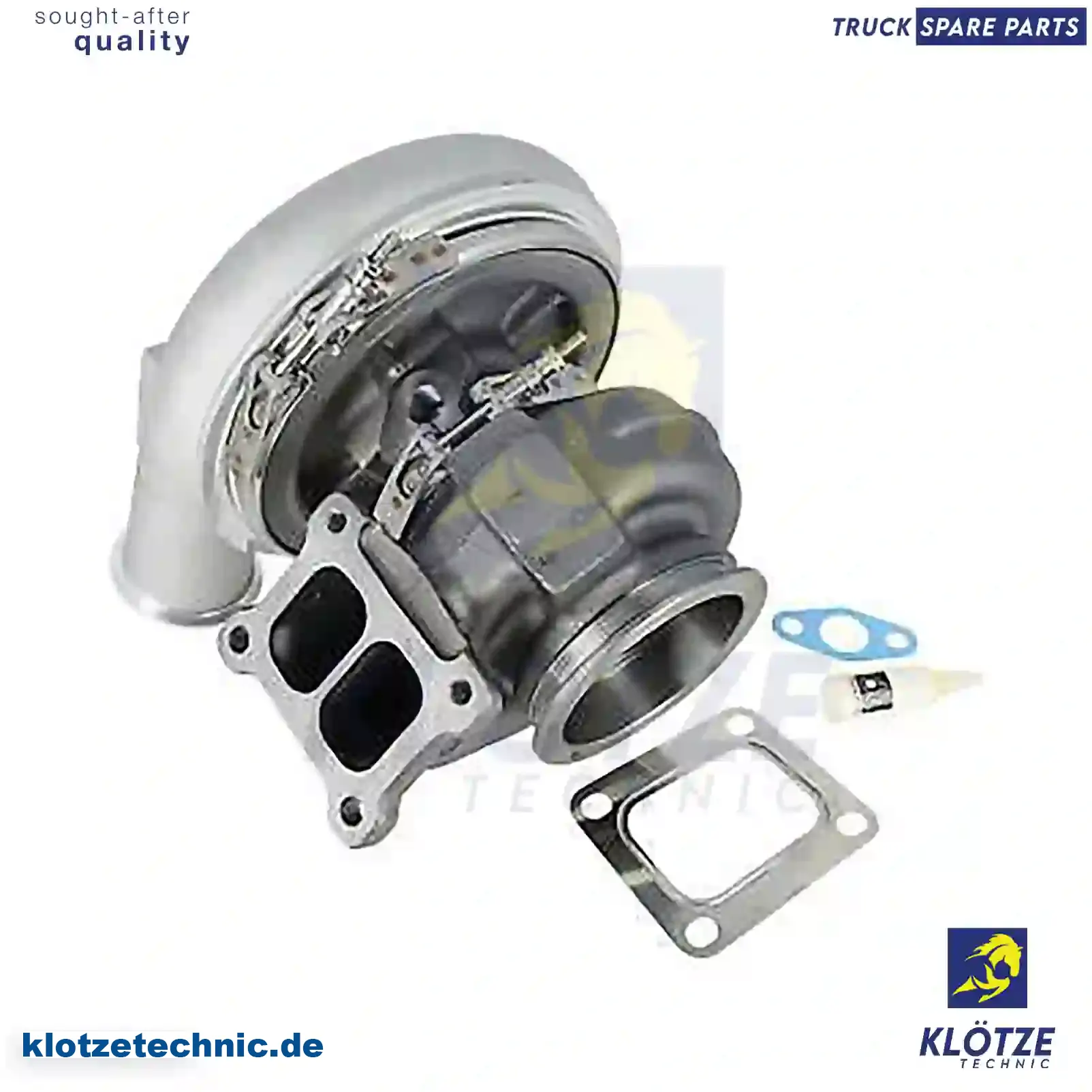 Turbocharger, With Gasket Kit 10572751, 1534695, 1547763, 1572751, 572721, 572751, 10572751, 1534695, 1547763, 1572751, 572721, 572751 || Klötze Technic Spare Part | Engine, Accelerator Pedal, Camshaft, Connecting Rod, Crankcase, Crankshaft, Cylinder Head, Engine Suspension Mountings, Exhaust Manifold, Exhaust Gas Recirculation, Filter Kits, Flywheel Housing, General Overhaul Kits, Engine, Intake Manifold, Oil Cleaner, Oil Cooler, Oil Filter, Oil Pump, Oil Sump, Piston & Liner, Sensor & Switch, Timing Case, Turbocharger, Cooling System, Belt Tensioner, Coolant Filter, Coolant Pipe, Corrosion Prevention Agent, Drive, Expansion Tank, Fan, Intercooler, Monitors & Gauges, Radiator, Thermostat, V-Belt / Timing belt, Water Pump, Fuel System, Electronical Injector Unit, Feed Pump, Fuel Filter, cpl., Fuel Gauge Sender,  Fuel Line, Fuel Pump, Fuel Tank, Injection Line Kit, Injection Pump, Exhaust System, Clutch & Pedal, Gearbox, Propeller Shaft, Axles, Brake System, Hubs & Wheels, Suspension, Leaf Spring, Universal Parts / Accessories, Steering, Electrical System, Cabin