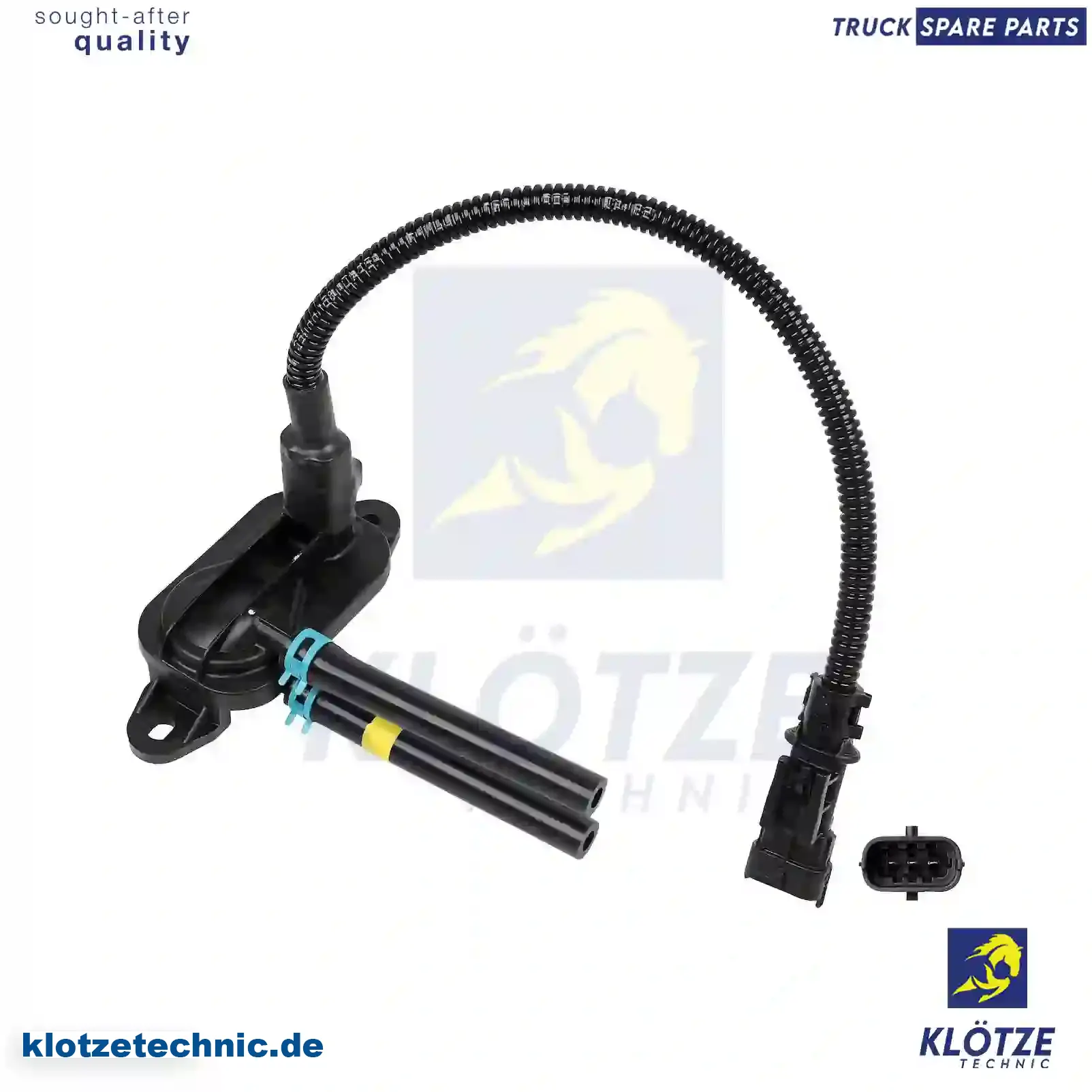 Pressure Sensor 51272410192, 51274210223, ,, 51272410192, 51274210223, , || Klötze Technic Spare Part | Engine, Accelerator Pedal, Camshaft, Connecting Rod, Crankcase, Crankshaft, Cylinder Head, Engine Suspension Mountings, Exhaust Manifold, Exhaust Gas Recirculation, Filter Kits, Flywheel Housing, General Overhaul Kits, Engine, Intake Manifold, Oil Cleaner, Oil Cooler, Oil Filter, Oil Pump, Oil Sump, Piston & Liner, Sensor & Switch, Timing Case, Turbocharger, Cooling System, Belt Tensioner, Coolant Filter, Coolant Pipe, Corrosion Prevention Agent, Drive, Expansion Tank, Fan, Intercooler, Monitors & Gauges, Radiator, Thermostat, V-Belt / Timing belt, Water Pump, Fuel System, Electronical Injector Unit, Feed Pump, Fuel Filter, cpl., Fuel Gauge Sender,  Fuel Line, Fuel Pump, Fuel Tank, Injection Line Kit, Injection Pump, Exhaust System, Clutch & Pedal, Gearbox, Propeller Shaft, Axles, Brake System, Hubs & Wheels, Suspension, Leaf Spring, Universal Parts / Accessories, Steering, Electrical System, Cabin