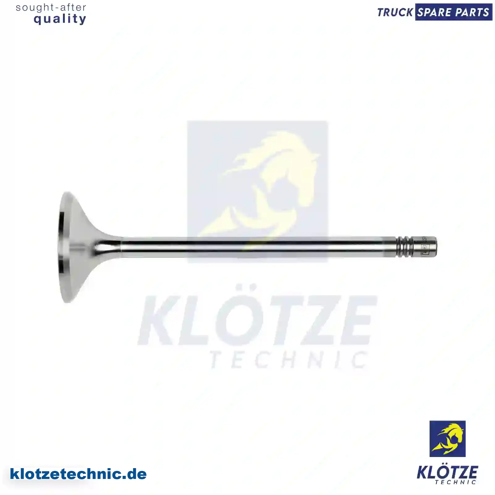 Exhaust Valve 51041010483, 51041010548, ,, 51041010483, 51041010548, , || Klötze Technic Spare Part | Engine, Accelerator Pedal, Camshaft, Connecting Rod, Crankcase, Crankshaft, Cylinder Head, Engine Suspension Mountings, Exhaust Manifold, Exhaust Gas Recirculation, Filter Kits, Flywheel Housing, General Overhaul Kits, Engine, Intake Manifold, Oil Cleaner, Oil Cooler, Oil Filter, Oil Pump, Oil Sump, Piston & Liner, Sensor & Switch, Timing Case, Turbocharger, Cooling System, Belt Tensioner, Coolant Filter, Coolant Pipe, Corrosion Prevention Agent, Drive, Expansion Tank, Fan, Intercooler, Monitors & Gauges, Radiator, Thermostat, V-Belt / Timing belt, Water Pump, Fuel System, Electronical Injector Unit, Feed Pump, Fuel Filter, cpl., Fuel Gauge Sender,  Fuel Line, Fuel Pump, Fuel Tank, Injection Line Kit, Injection Pump, Exhaust System, Clutch & Pedal, Gearbox, Propeller Shaft, Axles, Brake System, Hubs & Wheels, Suspension, Leaf Spring, Universal Parts / Accessories, Steering, Electrical System, Cabin