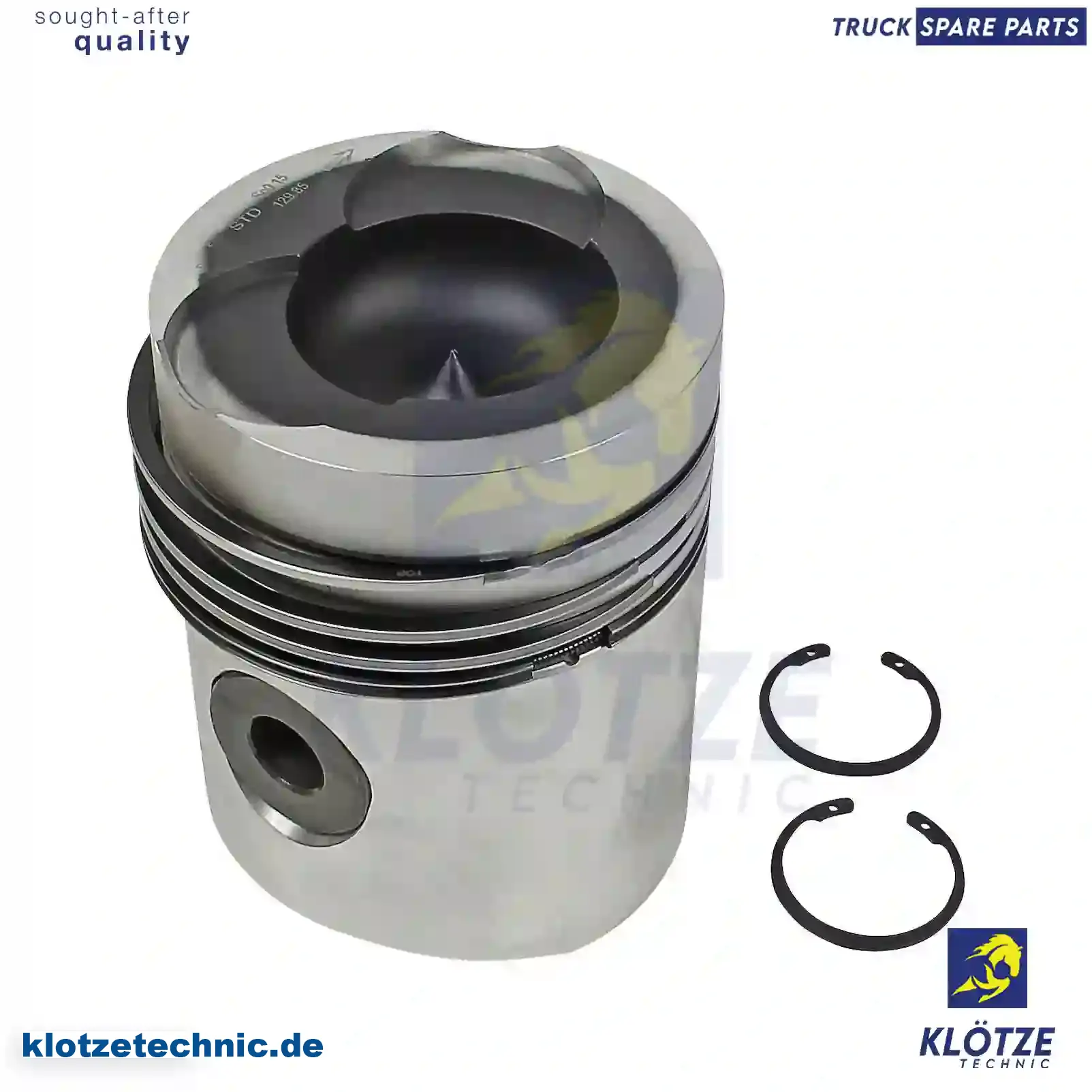 Piston, Complete With Rings 0681948, 0682070, 0683167, 356889, 356891, 615410, 680861, 681212, 681891, 681948, 682070, 683167, 0681948, 0682070, 0683167, 356889, 356891, 615410, 680861, 681212, 681891, 681948, 682070, 683167 || Klötze Technic Spare Part | Engine, Accelerator Pedal, Camshaft, Connecting Rod, Crankcase, Crankshaft, Cylinder Head, Engine Suspension Mountings, Exhaust Manifold, Exhaust Gas Recirculation, Filter Kits, Flywheel Housing, General Overhaul Kits, Engine, Intake Manifold, Oil Cleaner, Oil Cooler, Oil Filter, Oil Pump, Oil Sump, Piston & Liner, Sensor & Switch, Timing Case, Turbocharger, Cooling System, Belt Tensioner, Coolant Filter, Coolant Pipe, Corrosion Prevention Agent, Drive, Expansion Tank, Fan, Intercooler, Monitors & Gauges, Radiator, Thermostat, V-Belt / Timing belt, Water Pump, Fuel System, Electronical Injector Unit, Feed Pump, Fuel Filter, cpl., Fuel Gauge Sender,  Fuel Line, Fuel Pump, Fuel Tank, Injection Line Kit, Injection Pump, Exhaust System, Clutch & Pedal, Gearbox, Propeller Shaft, Axles, Brake System, Hubs & Wheels, Suspension, Leaf Spring, Universal Parts / Accessories, Steering, Electrical System, Cabin