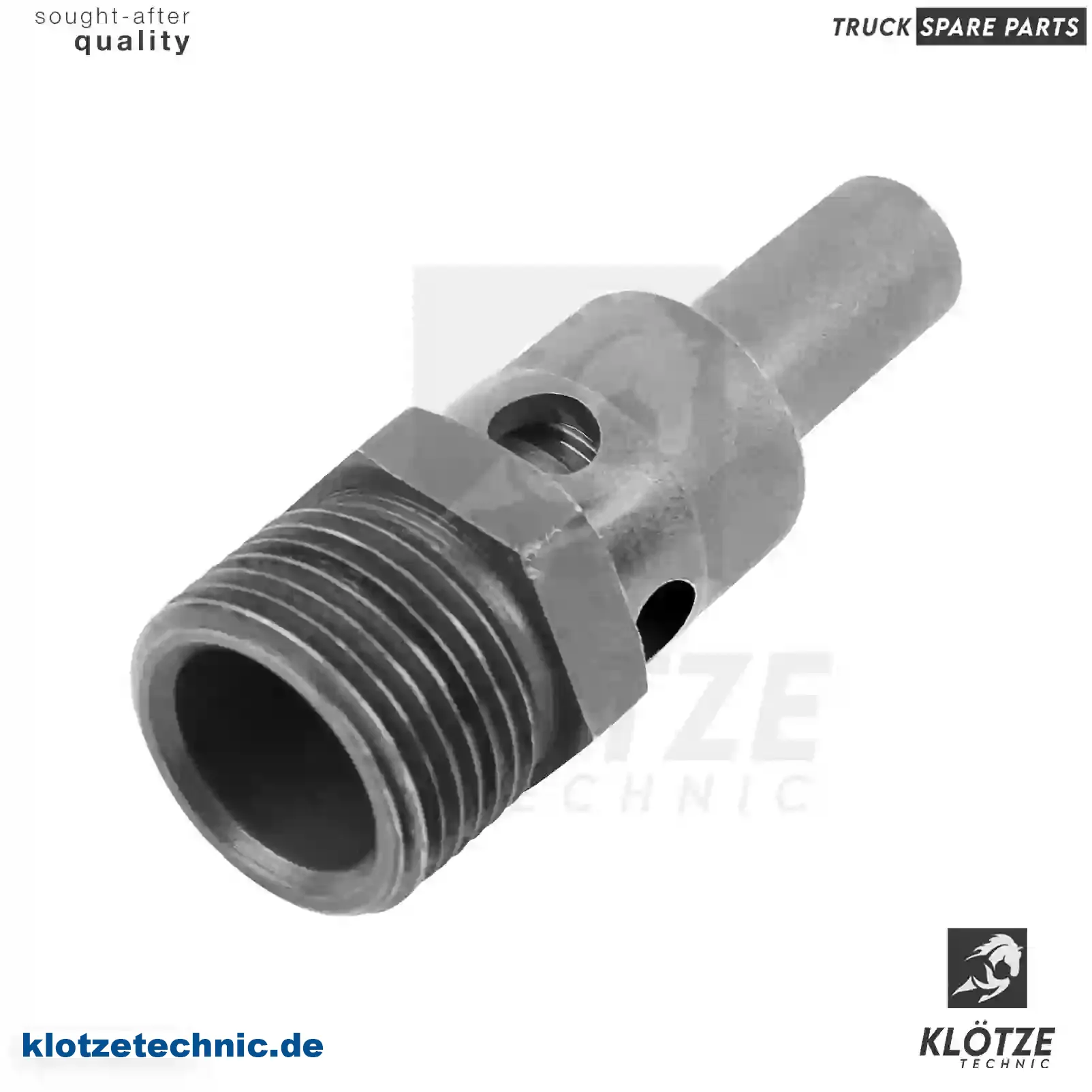 Reducing Valve 864533, 864533 || Klötze Technic Spare Part | Engine, Accelerator Pedal, Camshaft, Connecting Rod, Crankcase, Crankshaft, Cylinder Head, Engine Suspension Mountings, Exhaust Manifold, Exhaust Gas Recirculation, Filter Kits, Flywheel Housing, General Overhaul Kits, Engine, Intake Manifold, Oil Cleaner, Oil Cooler, Oil Filter, Oil Pump, Oil Sump, Piston & Liner, Sensor & Switch, Timing Case, Turbocharger, Cooling System, Belt Tensioner, Coolant Filter, Coolant Pipe, Corrosion Prevention Agent, Drive, Expansion Tank, Fan, Intercooler, Monitors & Gauges, Radiator, Thermostat, V-Belt / Timing belt, Water Pump, Fuel System, Electronical Injector Unit, Feed Pump, Fuel Filter, cpl., Fuel Gauge Sender,  Fuel Line, Fuel Pump, Fuel Tank, Injection Line Kit, Injection Pump, Exhaust System, Clutch & Pedal, Gearbox, Propeller Shaft, Axles, Brake System, Hubs & Wheels, Suspension, Leaf Spring, Universal Parts / Accessories, Steering, Electrical System, Cabin