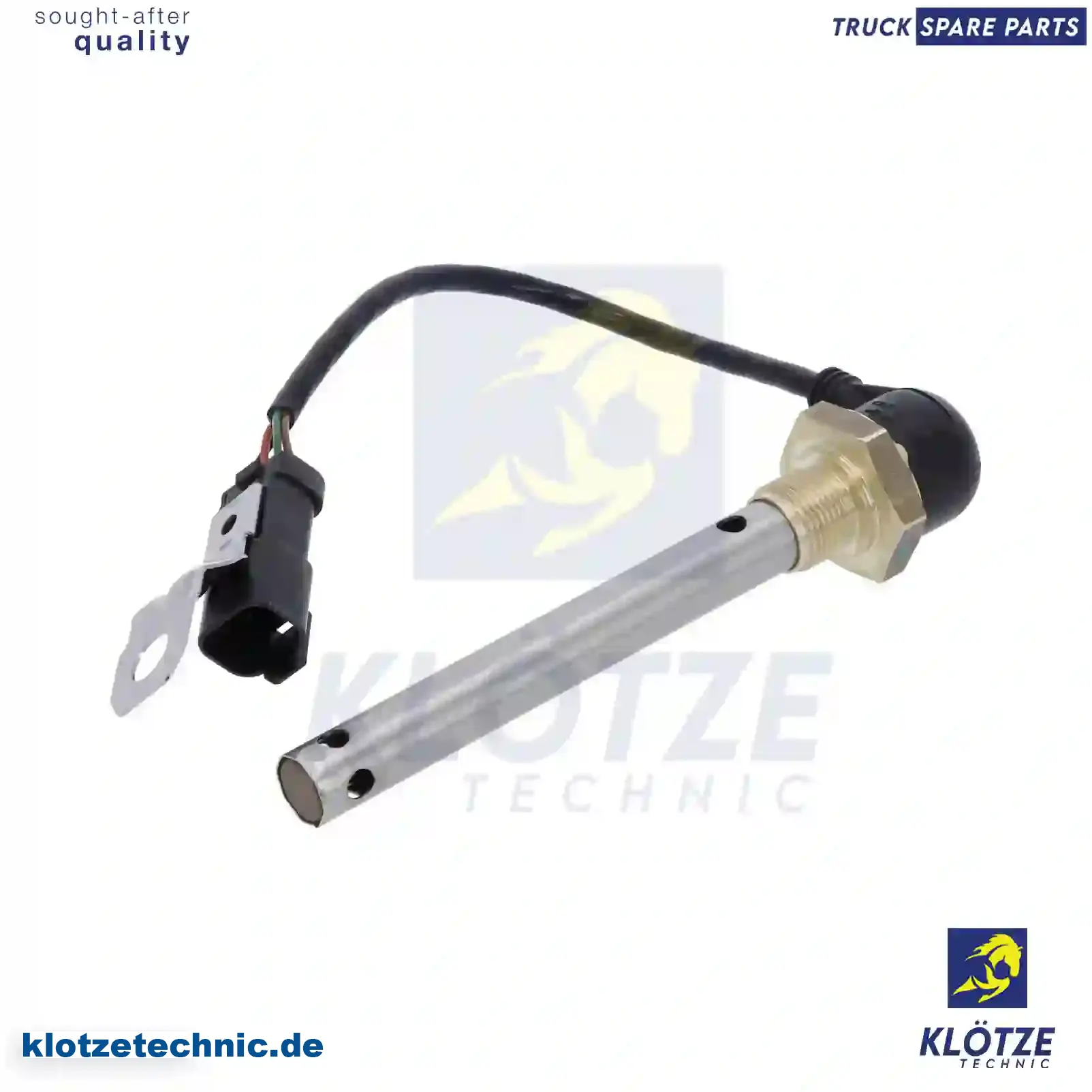 Oil Level Sensor 15001761, 1519387, 15001761, 1519387 || Klötze Technic Spare Part | Engine, Accelerator Pedal, Camshaft, Connecting Rod, Crankcase, Crankshaft, Cylinder Head, Engine Suspension Mountings, Exhaust Manifold, Exhaust Gas Recirculation, Filter Kits, Flywheel Housing, General Overhaul Kits, Engine, Intake Manifold, Oil Cleaner, Oil Cooler, Oil Filter, Oil Pump, Oil Sump, Piston & Liner, Sensor & Switch, Timing Case, Turbocharger, Cooling System, Belt Tensioner, Coolant Filter, Coolant Pipe, Corrosion Prevention Agent, Drive, Expansion Tank, Fan, Intercooler, Monitors & Gauges, Radiator, Thermostat, V-Belt / Timing belt, Water Pump, Fuel System, Electronical Injector Unit, Feed Pump, Fuel Filter, cpl., Fuel Gauge Sender,  Fuel Line, Fuel Pump, Fuel Tank, Injection Line Kit, Injection Pump, Exhaust System, Clutch & Pedal, Gearbox, Propeller Shaft, Axles, Brake System, Hubs & Wheels, Suspension, Leaf Spring, Universal Parts / Accessories, Steering, Electrical System, Cabin