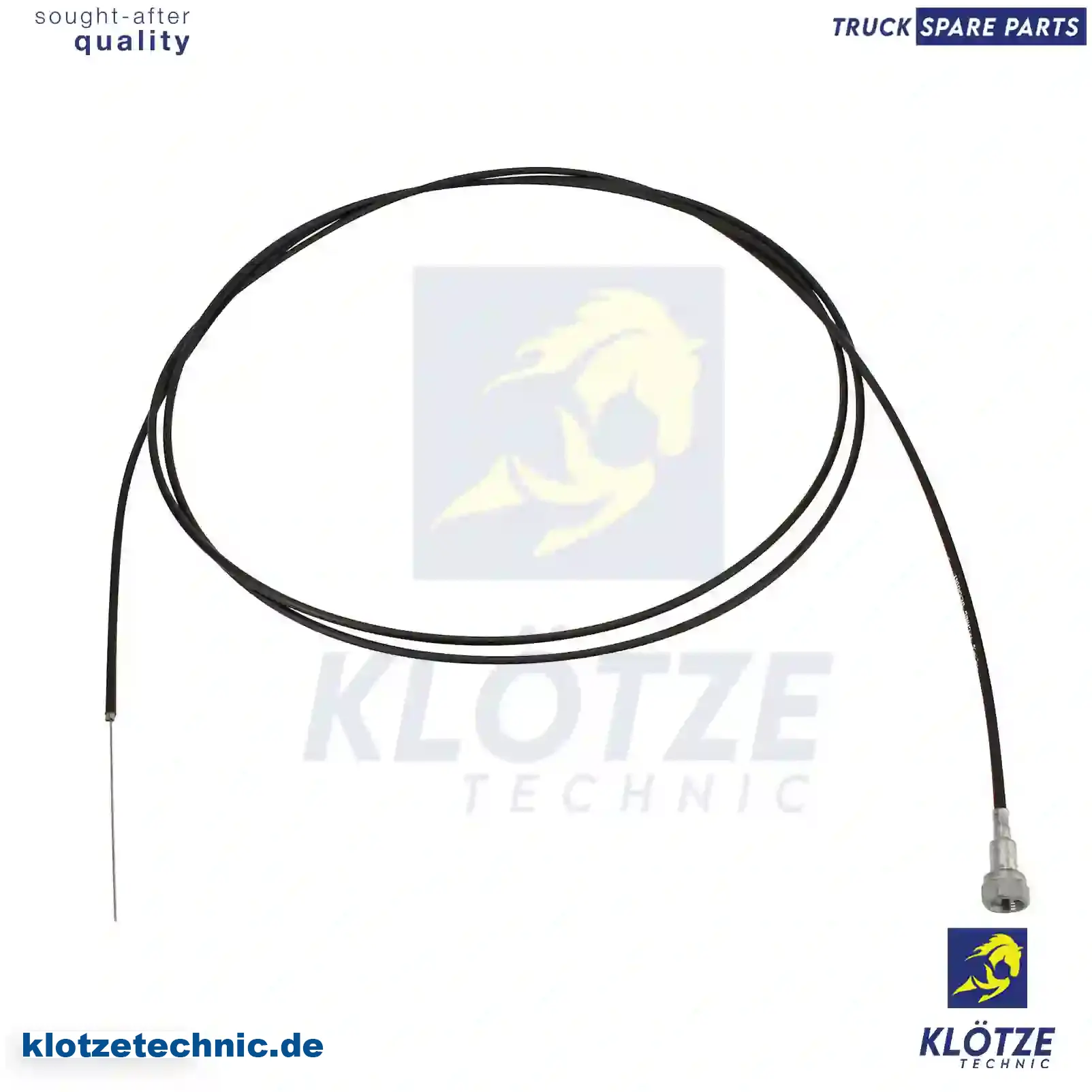 Throttle cable, 1343155, 1343156, 361185, 365161, ZG02196-0008 || Klötze Technic Spare Part | Engine, Accelerator Pedal, Camshaft, Connecting Rod, Crankcase, Crankshaft, Cylinder Head, Engine Suspension Mountings, Exhaust Manifold, Exhaust Gas Recirculation, Filter Kits, Flywheel Housing, General Overhaul Kits, Engine, Intake Manifold, Oil Cleaner, Oil Cooler, Oil Filter, Oil Pump, Oil Sump, Piston & Liner, Sensor & Switch, Timing Case, Turbocharger, Cooling System, Belt Tensioner, Coolant Filter, Coolant Pipe, Corrosion Prevention Agent, Drive, Expansion Tank, Fan, Intercooler, Monitors & Gauges, Radiator, Thermostat, V-Belt / Timing belt, Water Pump, Fuel System, Electronical Injector Unit, Feed Pump, Fuel Filter, cpl., Fuel Gauge Sender,  Fuel Line, Fuel Pump, Fuel Tank, Injection Line Kit, Injection Pump, Exhaust System, Clutch & Pedal, Gearbox, Propeller Shaft, Axles, Brake System, Hubs & Wheels, Suspension, Leaf Spring, Universal Parts / Accessories, Steering, Electrical System, Cabin