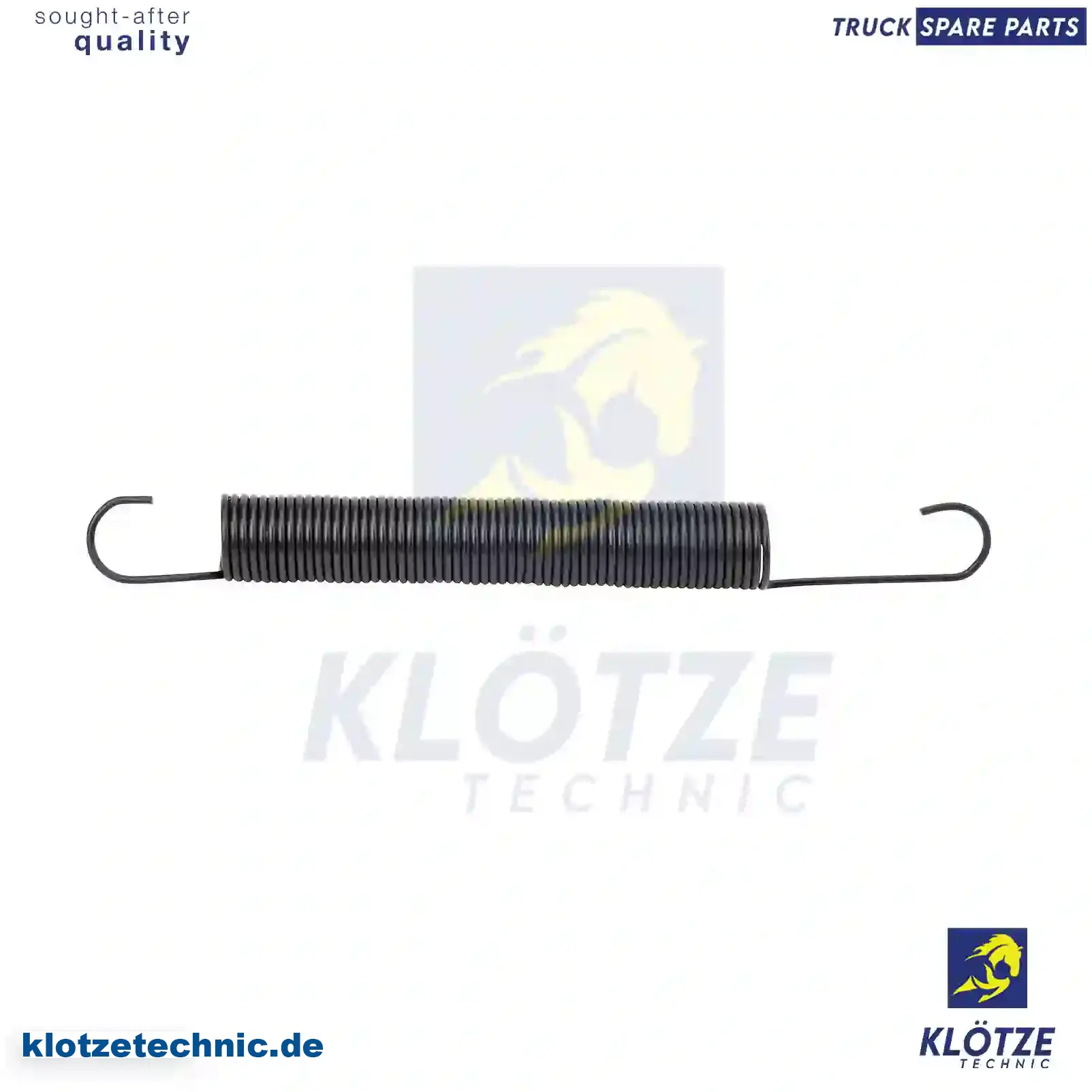 Spring, 1586922, 362268, ZG40293-0008 || Klötze Technic Spare Part | Engine, Accelerator Pedal, Camshaft, Connecting Rod, Crankcase, Crankshaft, Cylinder Head, Engine Suspension Mountings, Exhaust Manifold, Exhaust Gas Recirculation, Filter Kits, Flywheel Housing, General Overhaul Kits, Engine, Intake Manifold, Oil Cleaner, Oil Cooler, Oil Filter, Oil Pump, Oil Sump, Piston & Liner, Sensor & Switch, Timing Case, Turbocharger, Cooling System, Belt Tensioner, Coolant Filter, Coolant Pipe, Corrosion Prevention Agent, Drive, Expansion Tank, Fan, Intercooler, Monitors & Gauges, Radiator, Thermostat, V-Belt / Timing belt, Water Pump, Fuel System, Electronical Injector Unit, Feed Pump, Fuel Filter, cpl., Fuel Gauge Sender,  Fuel Line, Fuel Pump, Fuel Tank, Injection Line Kit, Injection Pump, Exhaust System, Clutch & Pedal, Gearbox, Propeller Shaft, Axles, Brake System, Hubs & Wheels, Suspension, Leaf Spring, Universal Parts / Accessories, Steering, Electrical System, Cabin