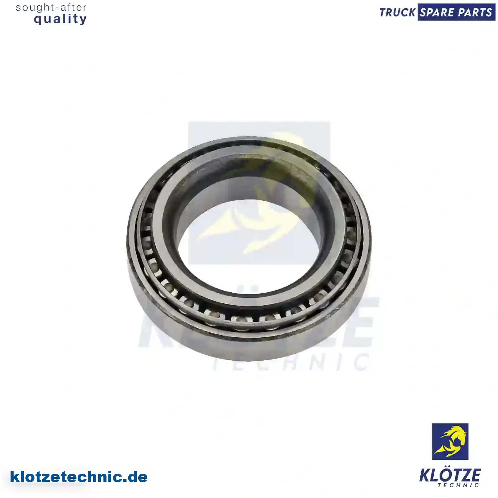 Tapered roller bearing, 2310666, 2350443, 3683975, 3838045, 5097737AA, 5252823, 1513180, 9966510, CAC4999, 0F001-27350, 0K001-27350, F00127305, 0029801902, 99905906100, 893465, 308036, 90368-34083, 1835768, 1835776, 183578 || Klötze Technic Spare Part | Engine, Accelerator Pedal, Camshaft, Connecting Rod, Crankcase, Crankshaft, Cylinder Head, Engine Suspension Mountings, Exhaust Manifold, Exhaust Gas Recirculation, Filter Kits, Flywheel Housing, General Overhaul Kits, Engine, Intake Manifold, Oil Cleaner, Oil Cooler, Oil Filter, Oil Pump, Oil Sump, Piston & Liner, Sensor & Switch, Timing Case, Turbocharger, Cooling System, Belt Tensioner, Coolant Filter, Coolant Pipe, Corrosion Prevention Agent, Drive, Expansion Tank, Fan, Intercooler, Monitors & Gauges, Radiator, Thermostat, V-Belt / Timing belt, Water Pump, Fuel System, Electronical Injector Unit, Feed Pump, Fuel Filter, cpl., Fuel Gauge Sender,  Fuel Line, Fuel Pump, Fuel Tank, Injection Line Kit, Injection Pump, Exhaust System, Clutch & Pedal, Gearbox, Propeller Shaft, Axles, Brake System, Hubs & Wheels, Suspension, Leaf Spring, Universal Parts / Accessories, Steering, Electrical System, Cabin