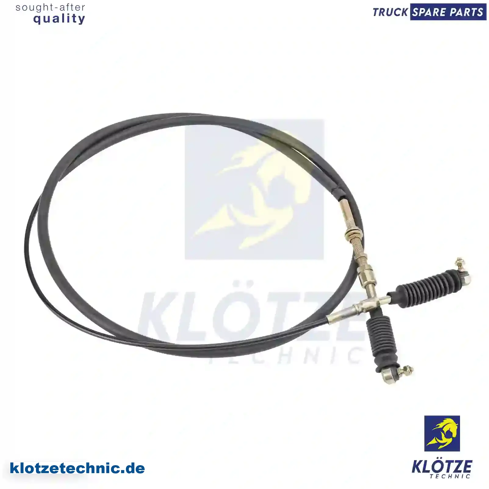 Throttle cable, 0377981, 1244268, 377981 || Klötze Technic Spare Part | Engine, Accelerator Pedal, Camshaft, Connecting Rod, Crankcase, Crankshaft, Cylinder Head, Engine Suspension Mountings, Exhaust Manifold, Exhaust Gas Recirculation, Filter Kits, Flywheel Housing, General Overhaul Kits, Engine, Intake Manifold, Oil Cleaner, Oil Cooler, Oil Filter, Oil Pump, Oil Sump, Piston & Liner, Sensor & Switch, Timing Case, Turbocharger, Cooling System, Belt Tensioner, Coolant Filter, Coolant Pipe, Corrosion Prevention Agent, Drive, Expansion Tank, Fan, Intercooler, Monitors & Gauges, Radiator, Thermostat, V-Belt / Timing belt, Water Pump, Fuel System, Electronical Injector Unit, Feed Pump, Fuel Filter, cpl., Fuel Gauge Sender,  Fuel Line, Fuel Pump, Fuel Tank, Injection Line Kit, Injection Pump, Exhaust System, Clutch & Pedal, Gearbox, Propeller Shaft, Axles, Brake System, Hubs & Wheels, Suspension, Leaf Spring, Universal Parts / Accessories, Steering, Electrical System, Cabin