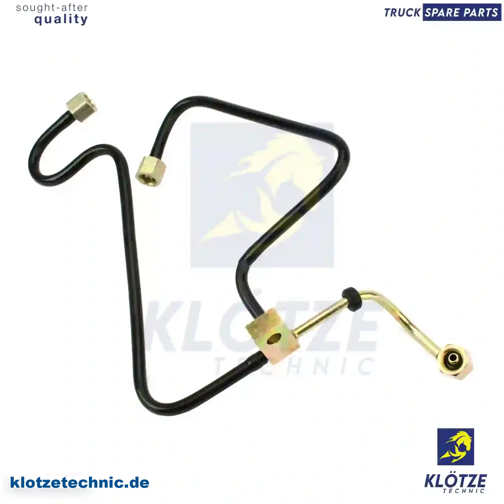 Oil delivery line, 3551870282 || Klötze Technic Spare Part | Engine, Accelerator Pedal, Camshaft, Connecting Rod, Crankcase, Crankshaft, Cylinder Head, Engine Suspension Mountings, Exhaust Manifold, Exhaust Gas Recirculation, Filter Kits, Flywheel Housing, General Overhaul Kits, Engine, Intake Manifold, Oil Cleaner, Oil Cooler, Oil Filter, Oil Pump, Oil Sump, Piston & Liner, Sensor & Switch, Timing Case, Turbocharger, Cooling System, Belt Tensioner, Coolant Filter, Coolant Pipe, Corrosion Prevention Agent, Drive, Expansion Tank, Fan, Intercooler, Monitors & Gauges, Radiator, Thermostat, V-Belt / Timing belt, Water Pump, Fuel System, Electronical Injector Unit, Feed Pump, Fuel Filter, cpl., Fuel Gauge Sender,  Fuel Line, Fuel Pump, Fuel Tank, Injection Line Kit, Injection Pump, Exhaust System, Clutch & Pedal, Gearbox, Propeller Shaft, Axles, Brake System, Hubs & Wheels, Suspension, Leaf Spring, Universal Parts / Accessories, Steering, Electrical System, Cabin