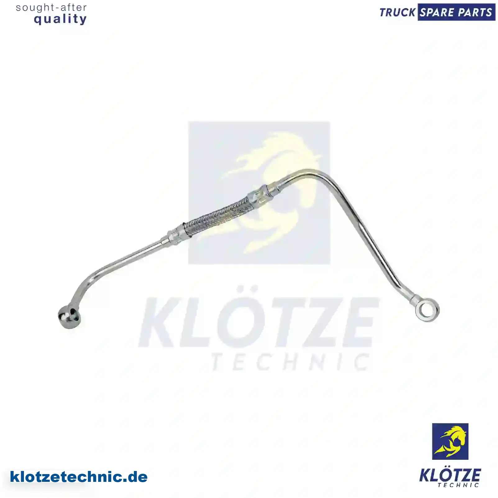 Oil line, 5411800720, 5411800820, 5411801120, 5411801520 || Klötze Technic Spare Part | Engine, Accelerator Pedal, Camshaft, Connecting Rod, Crankcase, Crankshaft, Cylinder Head, Engine Suspension Mountings, Exhaust Manifold, Exhaust Gas Recirculation, Filter Kits, Flywheel Housing, General Overhaul Kits, Engine, Intake Manifold, Oil Cleaner, Oil Cooler, Oil Filter, Oil Pump, Oil Sump, Piston & Liner, Sensor & Switch, Timing Case, Turbocharger, Cooling System, Belt Tensioner, Coolant Filter, Coolant Pipe, Corrosion Prevention Agent, Drive, Expansion Tank, Fan, Intercooler, Monitors & Gauges, Radiator, Thermostat, V-Belt / Timing belt, Water Pump, Fuel System, Electronical Injector Unit, Feed Pump, Fuel Filter, cpl., Fuel Gauge Sender,  Fuel Line, Fuel Pump, Fuel Tank, Injection Line Kit, Injection Pump, Exhaust System, Clutch & Pedal, Gearbox, Propeller Shaft, Axles, Brake System, Hubs & Wheels, Suspension, Leaf Spring, Universal Parts / Accessories, Steering, Electrical System, Cabin