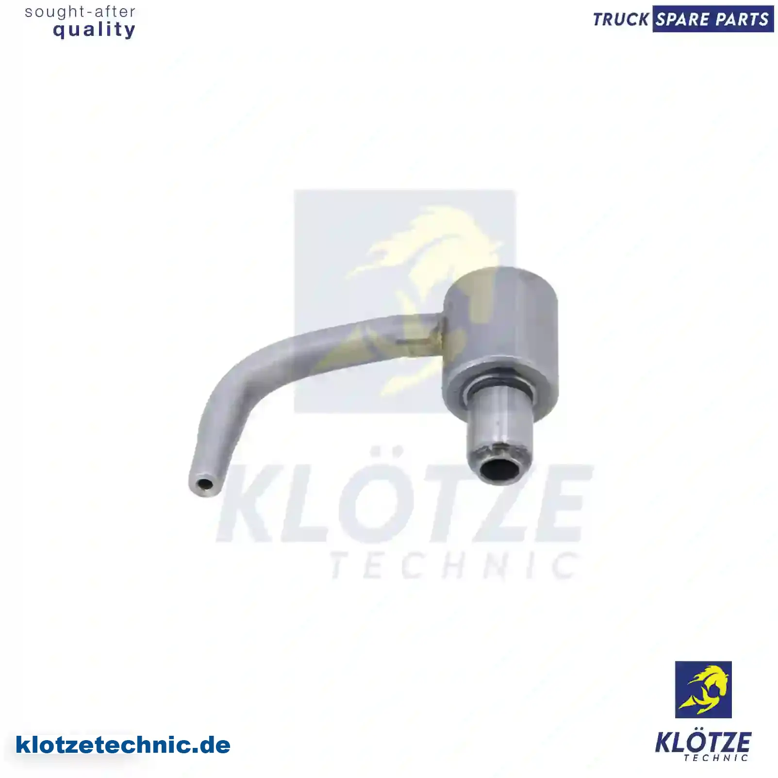 Oil nozzle, 9061800543 || Klötze Technic Spare Part | Engine, Accelerator Pedal, Camshaft, Connecting Rod, Crankcase, Crankshaft, Cylinder Head, Engine Suspension Mountings, Exhaust Manifold, Exhaust Gas Recirculation, Filter Kits, Flywheel Housing, General Overhaul Kits, Engine, Intake Manifold, Oil Cleaner, Oil Cooler, Oil Filter, Oil Pump, Oil Sump, Piston & Liner, Sensor & Switch, Timing Case, Turbocharger, Cooling System, Belt Tensioner, Coolant Filter, Coolant Pipe, Corrosion Prevention Agent, Drive, Expansion Tank, Fan, Intercooler, Monitors & Gauges, Radiator, Thermostat, V-Belt / Timing belt, Water Pump, Fuel System, Electronical Injector Unit, Feed Pump, Fuel Filter, cpl., Fuel Gauge Sender,  Fuel Line, Fuel Pump, Fuel Tank, Injection Line Kit, Injection Pump, Exhaust System, Clutch & Pedal, Gearbox, Propeller Shaft, Axles, Brake System, Hubs & Wheels, Suspension, Leaf Spring, Universal Parts / Accessories, Steering, Electrical System, Cabin