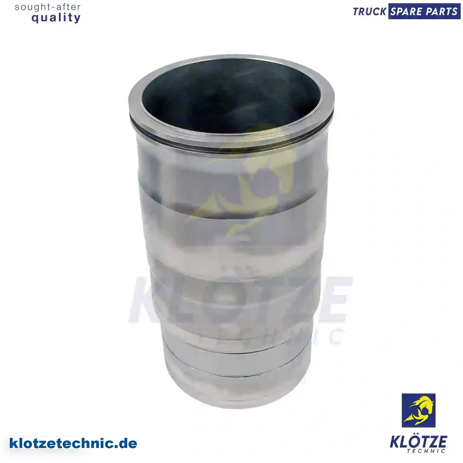 Cylinder liner, without seal rings, 1850688, 1891882, 1893538, 1917105, 1917106, 2076168, 2183352, 2359445, ZG01078-0008 || Klötze Technic Spare Part | Engine, Accelerator Pedal, Camshaft, Connecting Rod, Crankcase, Crankshaft, Cylinder Head, Engine Suspension Mountings, Exhaust Manifold, Exhaust Gas Recirculation, Filter Kits, Flywheel Housing, General Overhaul Kits, Engine, Intake Manifold, Oil Cleaner, Oil Cooler, Oil Filter, Oil Pump, Oil Sump, Piston & Liner, Sensor & Switch, Timing Case, Turbocharger, Cooling System, Belt Tensioner, Coolant Filter, Coolant Pipe, Corrosion Prevention Agent, Drive, Expansion Tank, Fan, Intercooler, Monitors & Gauges, Radiator, Thermostat, V-Belt / Timing belt, Water Pump, Fuel System, Electronical Injector Unit, Feed Pump, Fuel Filter, cpl., Fuel Gauge Sender,  Fuel Line, Fuel Pump, Fuel Tank, Injection Line Kit, Injection Pump, Exhaust System, Clutch & Pedal, Gearbox, Propeller Shaft, Axles, Brake System, Hubs & Wheels, Suspension, Leaf Spring, Universal Parts / Accessories, Steering, Electrical System, Cabin