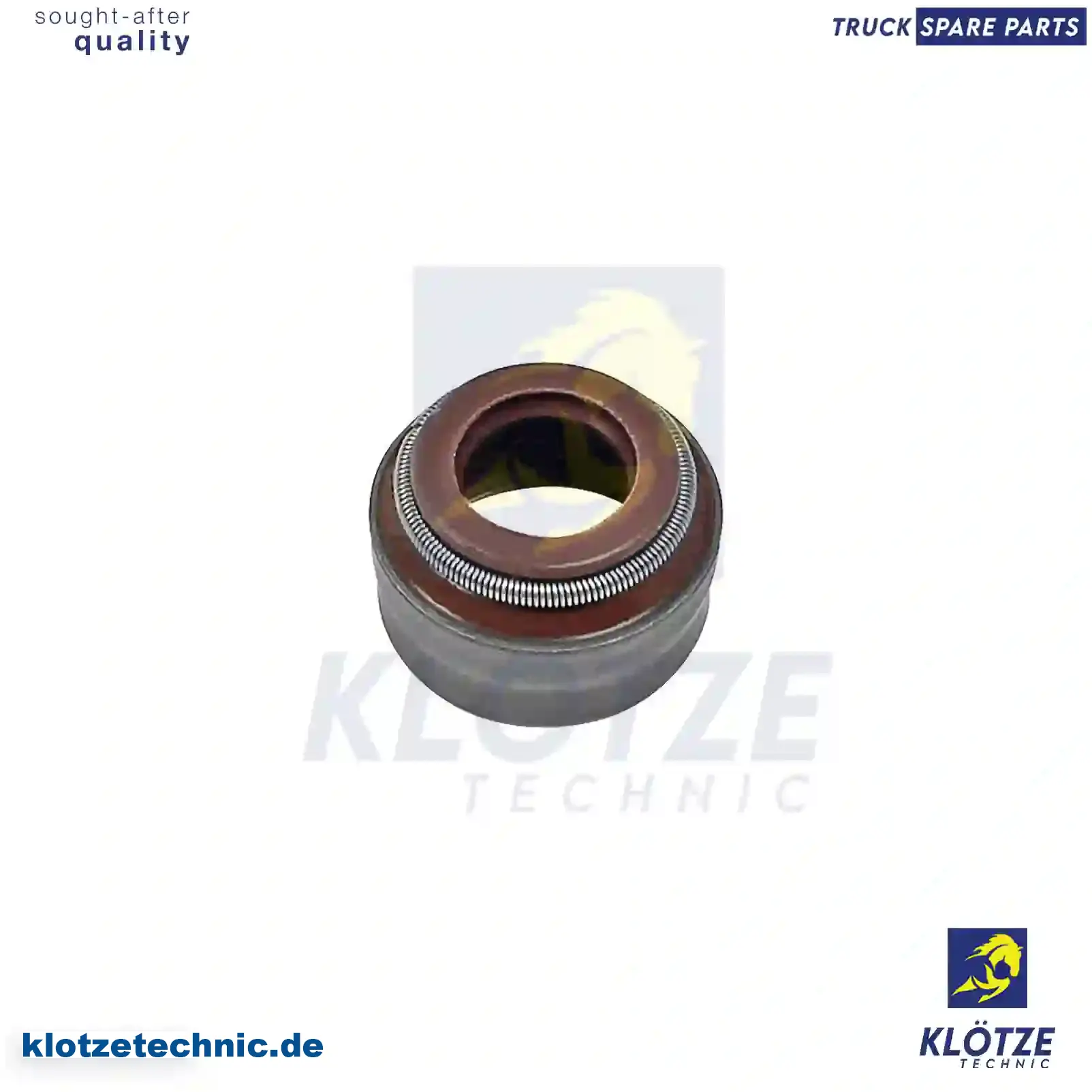 Valve stem seal, 00A109675, 5080057AA, 5080058AA, 0000534158, 1610533158, 0000534158, 0000534258, 0000534358, 1040500258, 1370500058, 6050500158, 00A109675, 00A109675, 00A109675 || Klötze Technic Spare Part | Engine, Accelerator Pedal, Camshaft, Connecting Rod, Crankcase, Crankshaft, Cylinder Head, Engine Suspension Mountings, Exhaust Manifold, Exhaust Gas Recirculation, Filter Kits, Flywheel Housing, General Overhaul Kits, Engine, Intake Manifold, Oil Cleaner, Oil Cooler, Oil Filter, Oil Pump, Oil Sump, Piston & Liner, Sensor & Switch, Timing Case, Turbocharger, Cooling System, Belt Tensioner, Coolant Filter, Coolant Pipe, Corrosion Prevention Agent, Drive, Expansion Tank, Fan, Intercooler, Monitors & Gauges, Radiator, Thermostat, V-Belt / Timing belt, Water Pump, Fuel System, Electronical Injector Unit, Feed Pump, Fuel Filter, cpl., Fuel Gauge Sender,  Fuel Line, Fuel Pump, Fuel Tank, Injection Line Kit, Injection Pump, Exhaust System, Clutch & Pedal, Gearbox, Propeller Shaft, Axles, Brake System, Hubs & Wheels, Suspension, Leaf Spring, Universal Parts / Accessories, Steering, Electrical System, Cabin