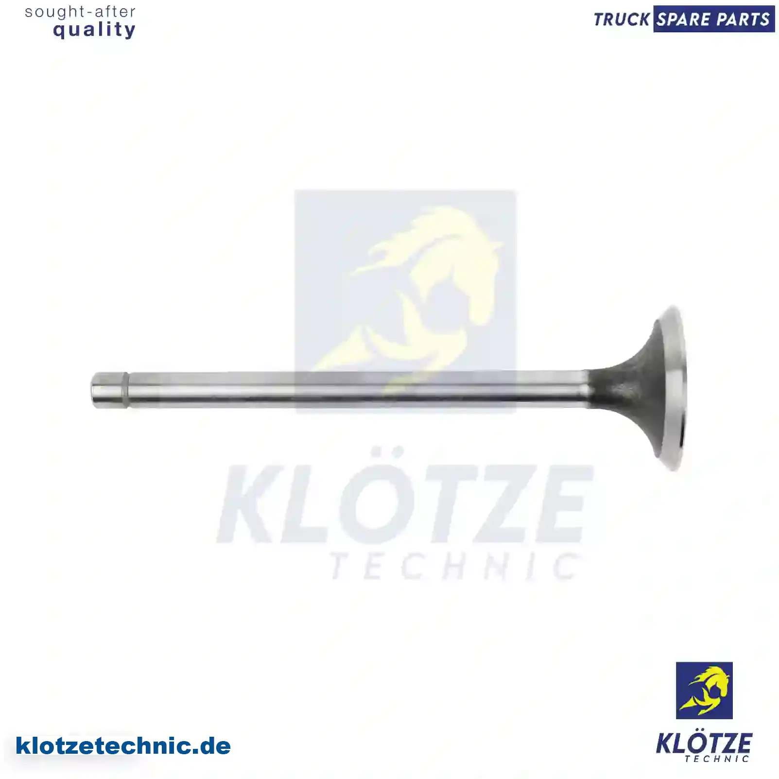 Exhaust valve, 04673861, 02991998, 04673861, 2991998, 4673861, 98407026, 98474604 || Klötze Technic Spare Part | Engine, Accelerator Pedal, Camshaft, Connecting Rod, Crankcase, Crankshaft, Cylinder Head, Engine Suspension Mountings, Exhaust Manifold, Exhaust Gas Recirculation, Filter Kits, Flywheel Housing, General Overhaul Kits, Engine, Intake Manifold, Oil Cleaner, Oil Cooler, Oil Filter, Oil Pump, Oil Sump, Piston & Liner, Sensor & Switch, Timing Case, Turbocharger, Cooling System, Belt Tensioner, Coolant Filter, Coolant Pipe, Corrosion Prevention Agent, Drive, Expansion Tank, Fan, Intercooler, Monitors & Gauges, Radiator, Thermostat, V-Belt / Timing belt, Water Pump, Fuel System, Electronical Injector Unit, Feed Pump, Fuel Filter, cpl., Fuel Gauge Sender,  Fuel Line, Fuel Pump, Fuel Tank, Injection Line Kit, Injection Pump, Exhaust System, Clutch & Pedal, Gearbox, Propeller Shaft, Axles, Brake System, Hubs & Wheels, Suspension, Leaf Spring, Universal Parts / Accessories, Steering, Electrical System, Cabin