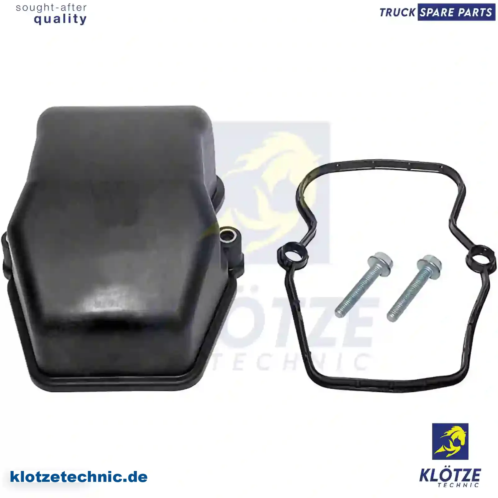 Valve cover, with gasket, 4570100130, 4570100330, 4570100930 || Klötze Technic Spare Part | Engine, Accelerator Pedal, Camshaft, Connecting Rod, Crankcase, Crankshaft, Cylinder Head, Engine Suspension Mountings, Exhaust Manifold, Exhaust Gas Recirculation, Filter Kits, Flywheel Housing, General Overhaul Kits, Engine, Intake Manifold, Oil Cleaner, Oil Cooler, Oil Filter, Oil Pump, Oil Sump, Piston & Liner, Sensor & Switch, Timing Case, Turbocharger, Cooling System, Belt Tensioner, Coolant Filter, Coolant Pipe, Corrosion Prevention Agent, Drive, Expansion Tank, Fan, Intercooler, Monitors & Gauges, Radiator, Thermostat, V-Belt / Timing belt, Water Pump, Fuel System, Electronical Injector Unit, Feed Pump, Fuel Filter, cpl., Fuel Gauge Sender,  Fuel Line, Fuel Pump, Fuel Tank, Injection Line Kit, Injection Pump, Exhaust System, Clutch & Pedal, Gearbox, Propeller Shaft, Axles, Brake System, Hubs & Wheels, Suspension, Leaf Spring, Universal Parts / Accessories, Steering, Electrical System, Cabin