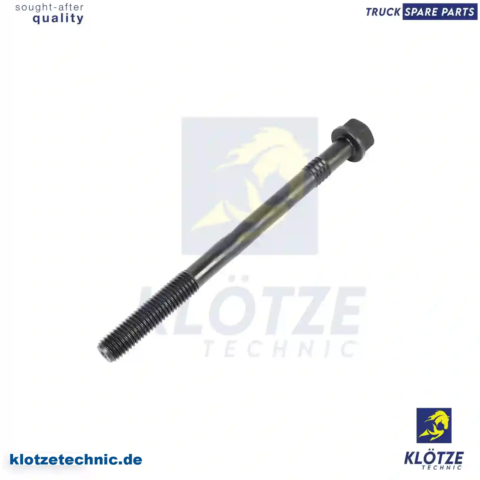 Cylinder head screw, 423485, 470261, , , || Klötze Technic Spare Part | Engine, Accelerator Pedal, Camshaft, Connecting Rod, Crankcase, Crankshaft, Cylinder Head, Engine Suspension Mountings, Exhaust Manifold, Exhaust Gas Recirculation, Filter Kits, Flywheel Housing, General Overhaul Kits, Engine, Intake Manifold, Oil Cleaner, Oil Cooler, Oil Filter, Oil Pump, Oil Sump, Piston & Liner, Sensor & Switch, Timing Case, Turbocharger, Cooling System, Belt Tensioner, Coolant Filter, Coolant Pipe, Corrosion Prevention Agent, Drive, Expansion Tank, Fan, Intercooler, Monitors & Gauges, Radiator, Thermostat, V-Belt / Timing belt, Water Pump, Fuel System, Electronical Injector Unit, Feed Pump, Fuel Filter, cpl., Fuel Gauge Sender,  Fuel Line, Fuel Pump, Fuel Tank, Injection Line Kit, Injection Pump, Exhaust System, Clutch & Pedal, Gearbox, Propeller Shaft, Axles, Brake System, Hubs & Wheels, Suspension, Leaf Spring, Universal Parts / Accessories, Steering, Electrical System, Cabin