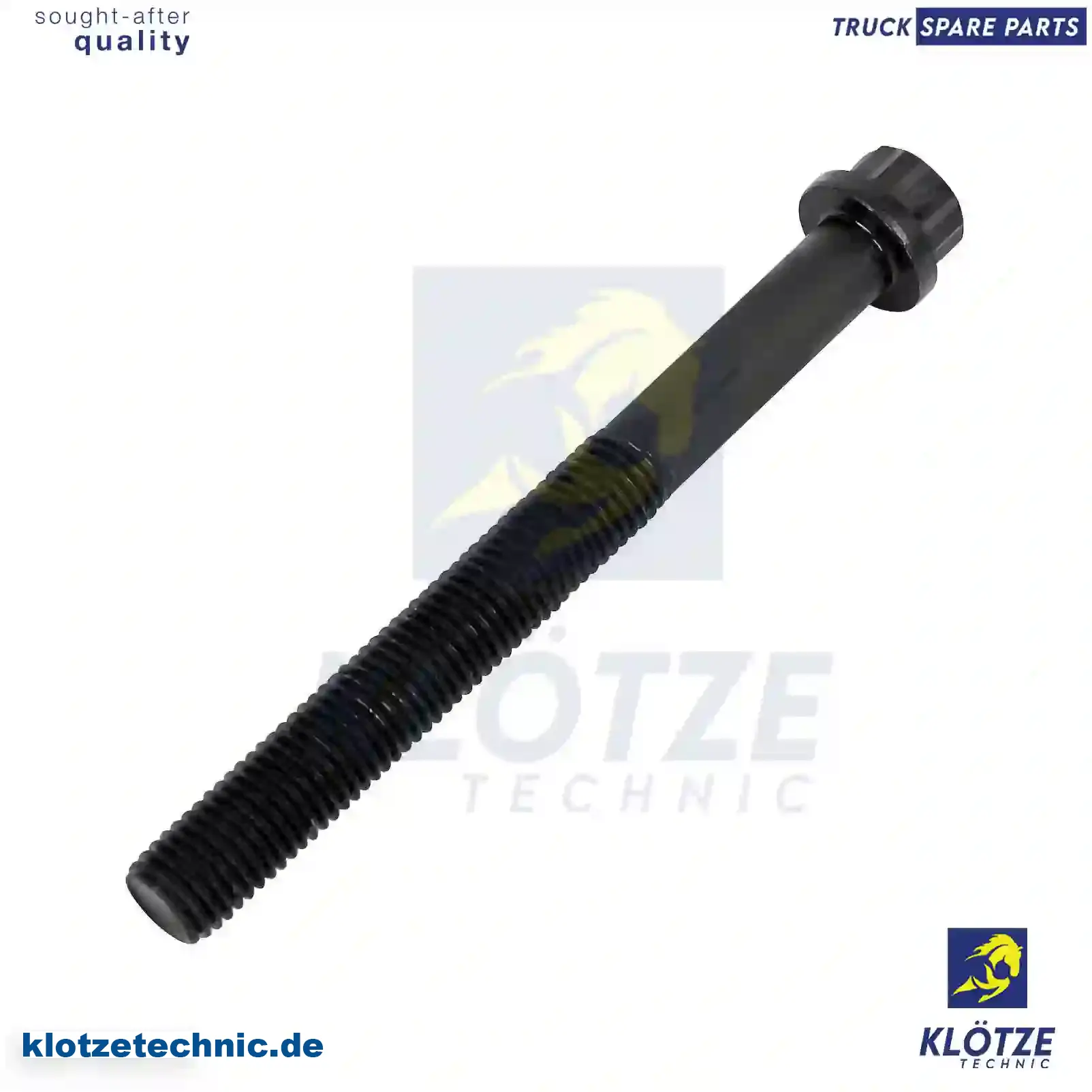 Cylinder head screw, 4039900601, 42299 || Klötze Technic Spare Part | Engine, Accelerator Pedal, Camshaft, Connecting Rod, Crankcase, Crankshaft, Cylinder Head, Engine Suspension Mountings, Exhaust Manifold, Exhaust Gas Recirculation, Filter Kits, Flywheel Housing, General Overhaul Kits, Engine, Intake Manifold, Oil Cleaner, Oil Cooler, Oil Filter, Oil Pump, Oil Sump, Piston & Liner, Sensor & Switch, Timing Case, Turbocharger, Cooling System, Belt Tensioner, Coolant Filter, Coolant Pipe, Corrosion Prevention Agent, Drive, Expansion Tank, Fan, Intercooler, Monitors & Gauges, Radiator, Thermostat, V-Belt / Timing belt, Water Pump, Fuel System, Electronical Injector Unit, Feed Pump, Fuel Filter, cpl., Fuel Gauge Sender,  Fuel Line, Fuel Pump, Fuel Tank, Injection Line Kit, Injection Pump, Exhaust System, Clutch & Pedal, Gearbox, Propeller Shaft, Axles, Brake System, Hubs & Wheels, Suspension, Leaf Spring, Universal Parts / Accessories, Steering, Electrical System, Cabin