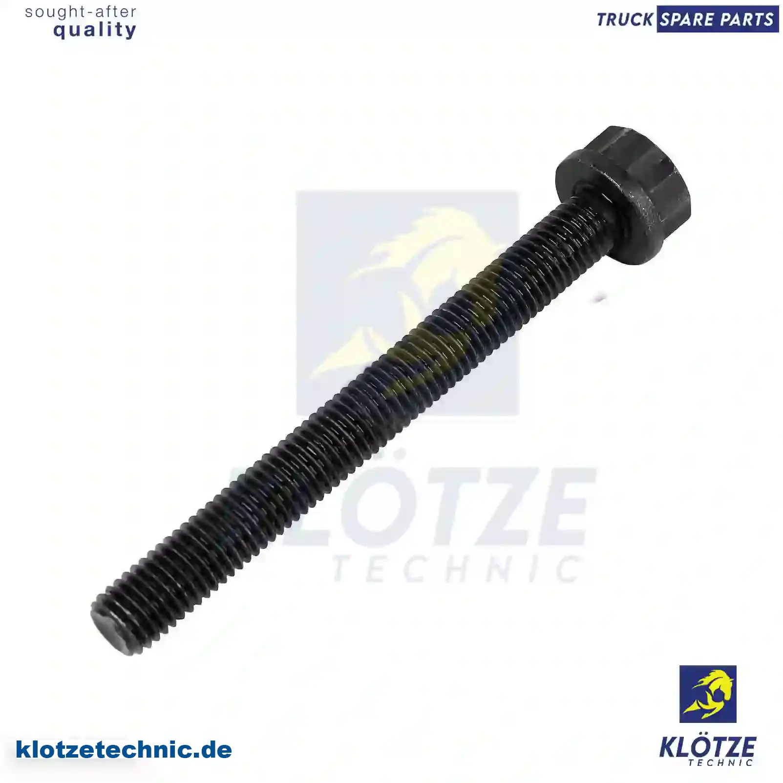 Cylinder head screw, 3229900505, 3529904201, 3669900301 || Klötze Technic Spare Part | Engine, Accelerator Pedal, Camshaft, Connecting Rod, Crankcase, Crankshaft, Cylinder Head, Engine Suspension Mountings, Exhaust Manifold, Exhaust Gas Recirculation, Filter Kits, Flywheel Housing, General Overhaul Kits, Engine, Intake Manifold, Oil Cleaner, Oil Cooler, Oil Filter, Oil Pump, Oil Sump, Piston & Liner, Sensor & Switch, Timing Case, Turbocharger, Cooling System, Belt Tensioner, Coolant Filter, Coolant Pipe, Corrosion Prevention Agent, Drive, Expansion Tank, Fan, Intercooler, Monitors & Gauges, Radiator, Thermostat, V-Belt / Timing belt, Water Pump, Fuel System, Electronical Injector Unit, Feed Pump, Fuel Filter, cpl., Fuel Gauge Sender,  Fuel Line, Fuel Pump, Fuel Tank, Injection Line Kit, Injection Pump, Exhaust System, Clutch & Pedal, Gearbox, Propeller Shaft, Axles, Brake System, Hubs & Wheels, Suspension, Leaf Spring, Universal Parts / Accessories, Steering, Electrical System, Cabin