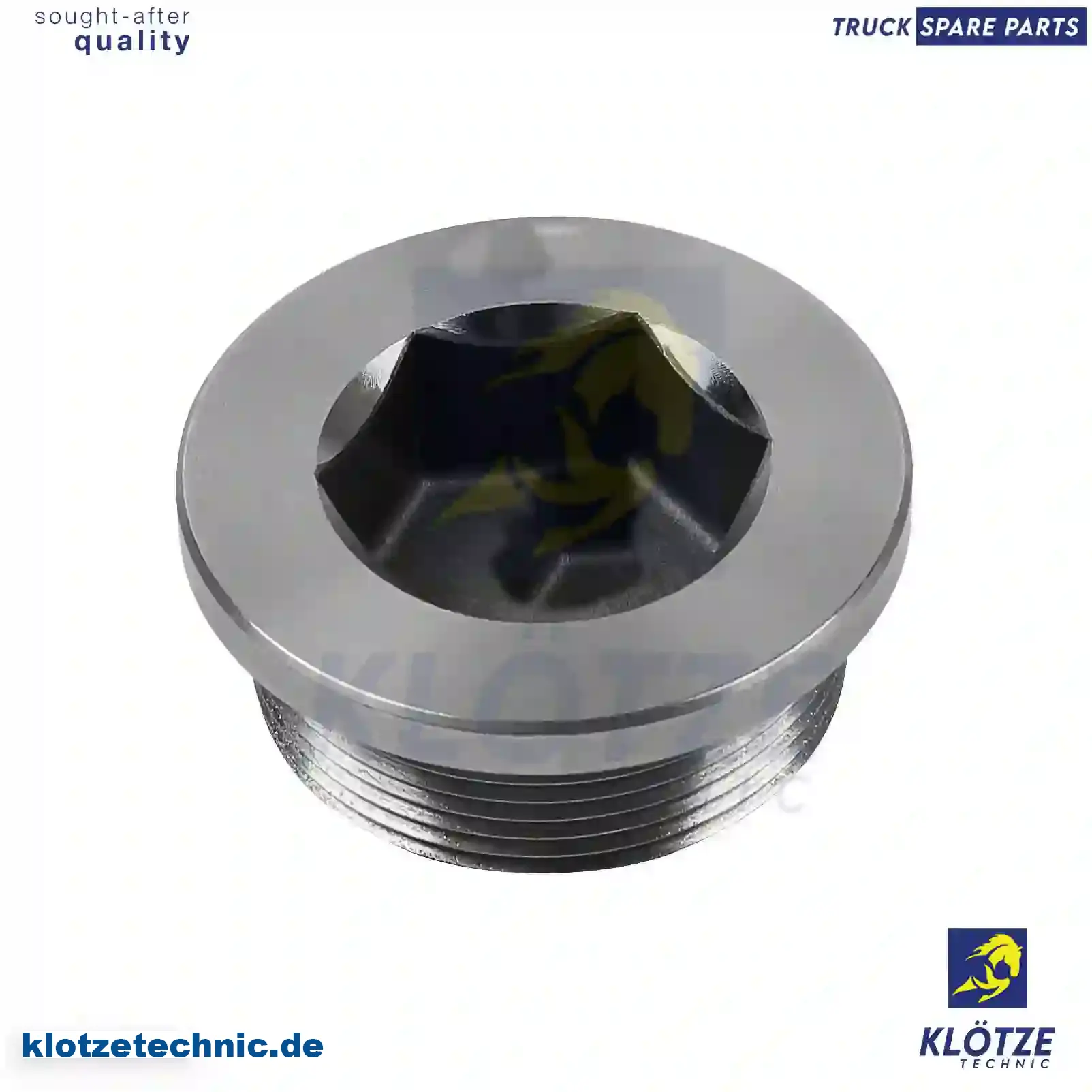 Screw plug, 2559970035, 35599 || Klötze Technic Spare Part | Engine, Accelerator Pedal, Camshaft, Connecting Rod, Crankcase, Crankshaft, Cylinder Head, Engine Suspension Mountings, Exhaust Manifold, Exhaust Gas Recirculation, Filter Kits, Flywheel Housing, General Overhaul Kits, Engine, Intake Manifold, Oil Cleaner, Oil Cooler, Oil Filter, Oil Pump, Oil Sump, Piston & Liner, Sensor & Switch, Timing Case, Turbocharger, Cooling System, Belt Tensioner, Coolant Filter, Coolant Pipe, Corrosion Prevention Agent, Drive, Expansion Tank, Fan, Intercooler, Monitors & Gauges, Radiator, Thermostat, V-Belt / Timing belt, Water Pump, Fuel System, Electronical Injector Unit, Feed Pump, Fuel Filter, cpl., Fuel Gauge Sender,  Fuel Line, Fuel Pump, Fuel Tank, Injection Line Kit, Injection Pump, Exhaust System, Clutch & Pedal, Gearbox, Propeller Shaft, Axles, Brake System, Hubs & Wheels, Suspension, Leaf Spring, Universal Parts / Accessories, Steering, Electrical System, Cabin