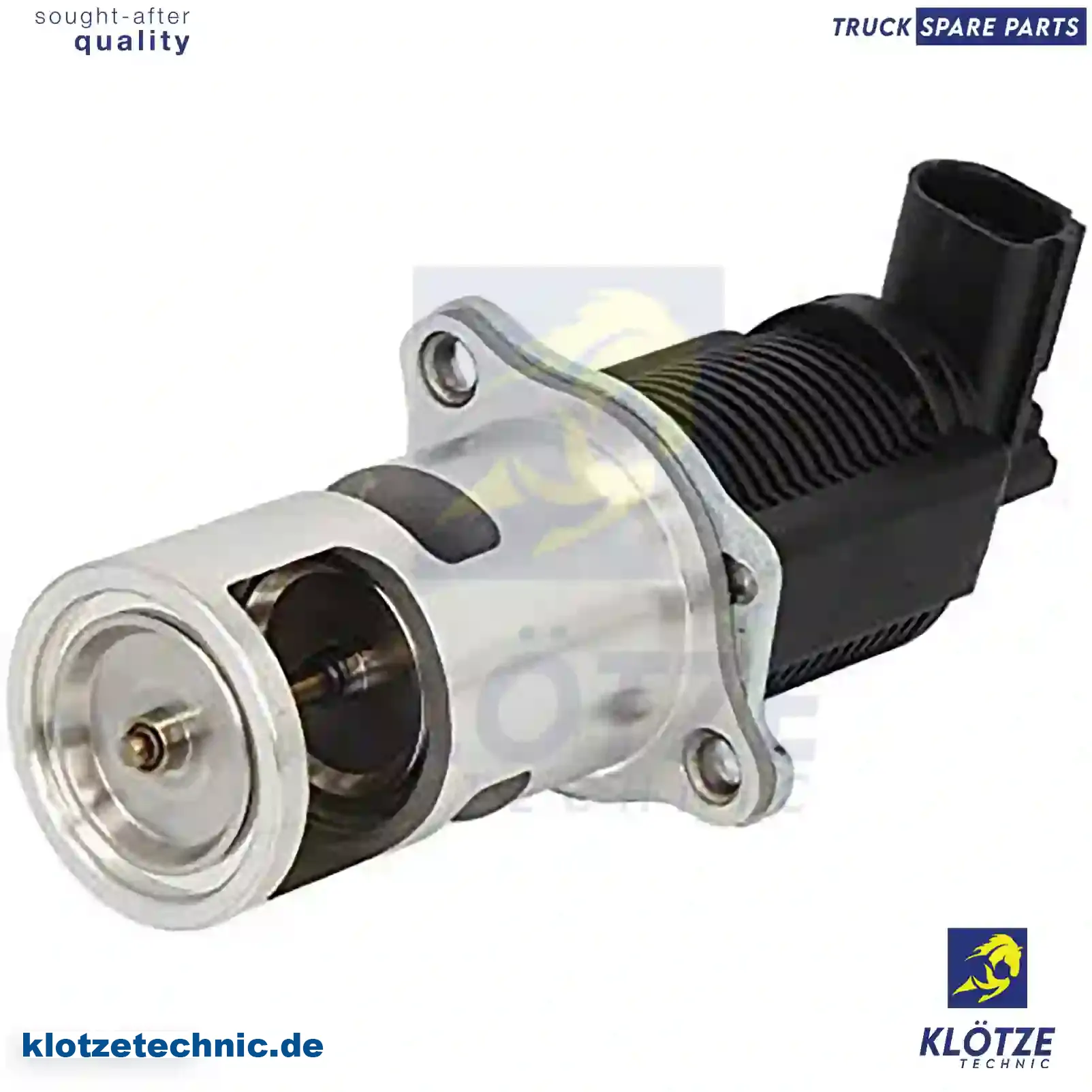 Valve, exhaust gas recirculation, 93198327, 4434381, 8200354784, 8200374875 || Klötze Technic Spare Part | Engine, Accelerator Pedal, Camshaft, Connecting Rod, Crankcase, Crankshaft, Cylinder Head, Engine Suspension Mountings, Exhaust Manifold, Exhaust Gas Recirculation, Filter Kits, Flywheel Housing, General Overhaul Kits, Engine, Intake Manifold, Oil Cleaner, Oil Cooler, Oil Filter, Oil Pump, Oil Sump, Piston & Liner, Sensor & Switch, Timing Case, Turbocharger, Cooling System, Belt Tensioner, Coolant Filter, Coolant Pipe, Corrosion Prevention Agent, Drive, Expansion Tank, Fan, Intercooler, Monitors & Gauges, Radiator, Thermostat, V-Belt / Timing belt, Water Pump, Fuel System, Electronical Injector Unit, Feed Pump, Fuel Filter, cpl., Fuel Gauge Sender,  Fuel Line, Fuel Pump, Fuel Tank, Injection Line Kit, Injection Pump, Exhaust System, Clutch & Pedal, Gearbox, Propeller Shaft, Axles, Brake System, Hubs & Wheels, Suspension, Leaf Spring, Universal Parts / Accessories, Steering, Electrical System, Cabin