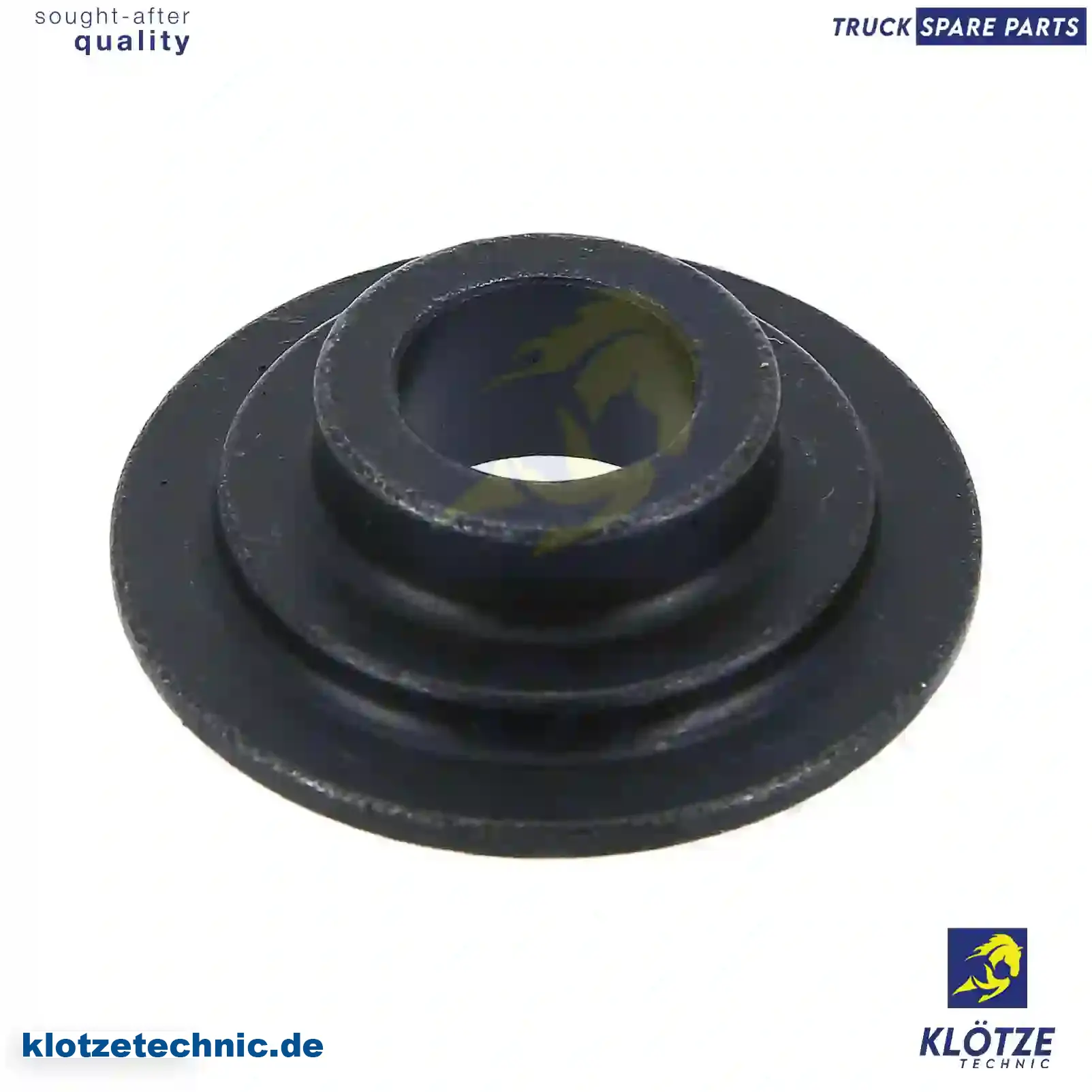 Spring retainer, intake and exhaust, 51041030083, 51041030095, 4220530025, ZG02112-0008 || Klötze Technic Spare Part | Engine, Accelerator Pedal, Camshaft, Connecting Rod, Crankcase, Crankshaft, Cylinder Head, Engine Suspension Mountings, Exhaust Manifold, Exhaust Gas Recirculation, Filter Kits, Flywheel Housing, General Overhaul Kits, Engine, Intake Manifold, Oil Cleaner, Oil Cooler, Oil Filter, Oil Pump, Oil Sump, Piston & Liner, Sensor & Switch, Timing Case, Turbocharger, Cooling System, Belt Tensioner, Coolant Filter, Coolant Pipe, Corrosion Prevention Agent, Drive, Expansion Tank, Fan, Intercooler, Monitors & Gauges, Radiator, Thermostat, V-Belt / Timing belt, Water Pump, Fuel System, Electronical Injector Unit, Feed Pump, Fuel Filter, cpl., Fuel Gauge Sender,  Fuel Line, Fuel Pump, Fuel Tank, Injection Line Kit, Injection Pump, Exhaust System, Clutch & Pedal, Gearbox, Propeller Shaft, Axles, Brake System, Hubs & Wheels, Suspension, Leaf Spring, Universal Parts / Accessories, Steering, Electrical System, Cabin