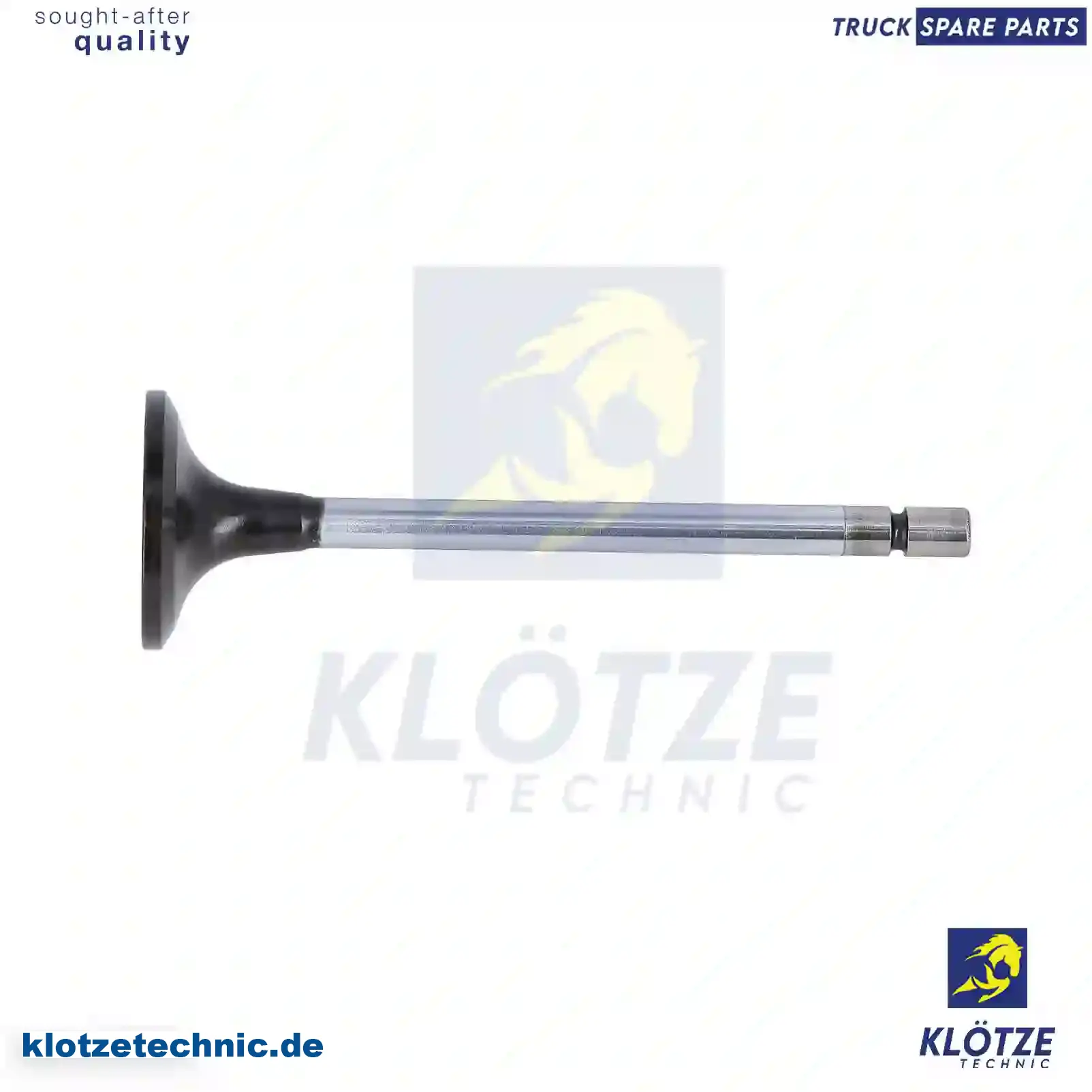 Intake valve, 4600530001, 54105 || Klötze Technic Spare Part | Engine, Accelerator Pedal, Camshaft, Connecting Rod, Crankcase, Crankshaft, Cylinder Head, Engine Suspension Mountings, Exhaust Manifold, Exhaust Gas Recirculation, Filter Kits, Flywheel Housing, General Overhaul Kits, Engine, Intake Manifold, Oil Cleaner, Oil Cooler, Oil Filter, Oil Pump, Oil Sump, Piston & Liner, Sensor & Switch, Timing Case, Turbocharger, Cooling System, Belt Tensioner, Coolant Filter, Coolant Pipe, Corrosion Prevention Agent, Drive, Expansion Tank, Fan, Intercooler, Monitors & Gauges, Radiator, Thermostat, V-Belt / Timing belt, Water Pump, Fuel System, Electronical Injector Unit, Feed Pump, Fuel Filter, cpl., Fuel Gauge Sender,  Fuel Line, Fuel Pump, Fuel Tank, Injection Line Kit, Injection Pump, Exhaust System, Clutch & Pedal, Gearbox, Propeller Shaft, Axles, Brake System, Hubs & Wheels, Suspension, Leaf Spring, Universal Parts / Accessories, Steering, Electrical System, Cabin