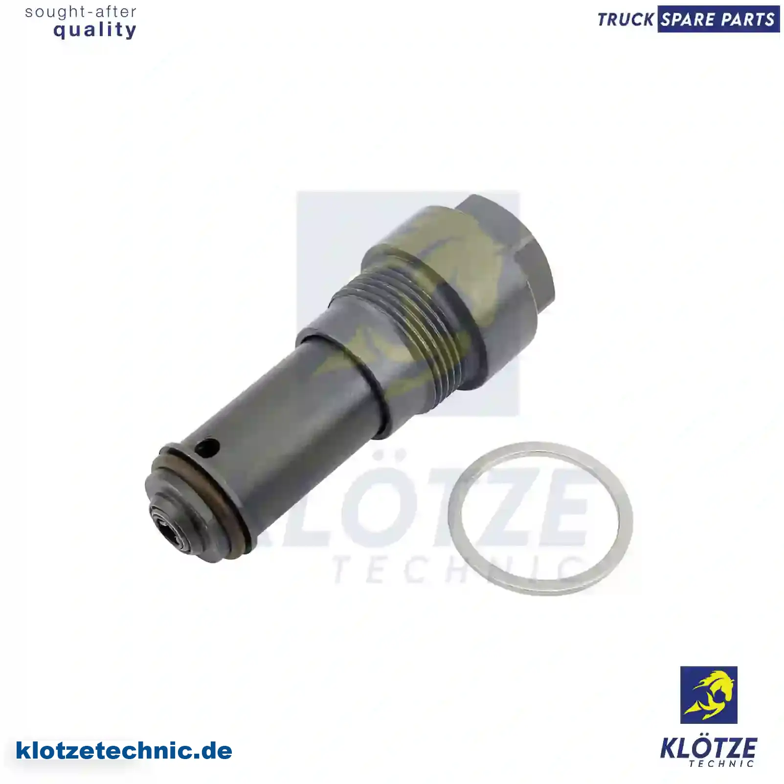 Relief valve, complete, 5411800915 || Klötze Technic Spare Part | Engine, Accelerator Pedal, Camshaft, Connecting Rod, Crankcase, Crankshaft, Cylinder Head, Engine Suspension Mountings, Exhaust Manifold, Exhaust Gas Recirculation, Filter Kits, Flywheel Housing, General Overhaul Kits, Engine, Intake Manifold, Oil Cleaner, Oil Cooler, Oil Filter, Oil Pump, Oil Sump, Piston & Liner, Sensor & Switch, Timing Case, Turbocharger, Cooling System, Belt Tensioner, Coolant Filter, Coolant Pipe, Corrosion Prevention Agent, Drive, Expansion Tank, Fan, Intercooler, Monitors & Gauges, Radiator, Thermostat, V-Belt / Timing belt, Water Pump, Fuel System, Electronical Injector Unit, Feed Pump, Fuel Filter, cpl., Fuel Gauge Sender,  Fuel Line, Fuel Pump, Fuel Tank, Injection Line Kit, Injection Pump, Exhaust System, Clutch & Pedal, Gearbox, Propeller Shaft, Axles, Brake System, Hubs & Wheels, Suspension, Leaf Spring, Universal Parts / Accessories, Steering, Electrical System, Cabin