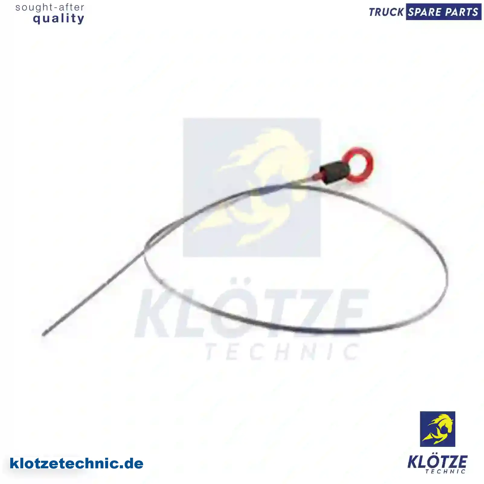 Oil dipstick, 4220100072 || Klötze Technic Spare Part | Engine, Accelerator Pedal, Camshaft, Connecting Rod, Crankcase, Crankshaft, Cylinder Head, Engine Suspension Mountings, Exhaust Manifold, Exhaust Gas Recirculation, Filter Kits, Flywheel Housing, General Overhaul Kits, Engine, Intake Manifold, Oil Cleaner, Oil Cooler, Oil Filter, Oil Pump, Oil Sump, Piston & Liner, Sensor & Switch, Timing Case, Turbocharger, Cooling System, Belt Tensioner, Coolant Filter, Coolant Pipe, Corrosion Prevention Agent, Drive, Expansion Tank, Fan, Intercooler, Monitors & Gauges, Radiator, Thermostat, V-Belt / Timing belt, Water Pump, Fuel System, Electronical Injector Unit, Feed Pump, Fuel Filter, cpl., Fuel Gauge Sender,  Fuel Line, Fuel Pump, Fuel Tank, Injection Line Kit, Injection Pump, Exhaust System, Clutch & Pedal, Gearbox, Propeller Shaft, Axles, Brake System, Hubs & Wheels, Suspension, Leaf Spring, Universal Parts / Accessories, Steering, Electrical System, Cabin