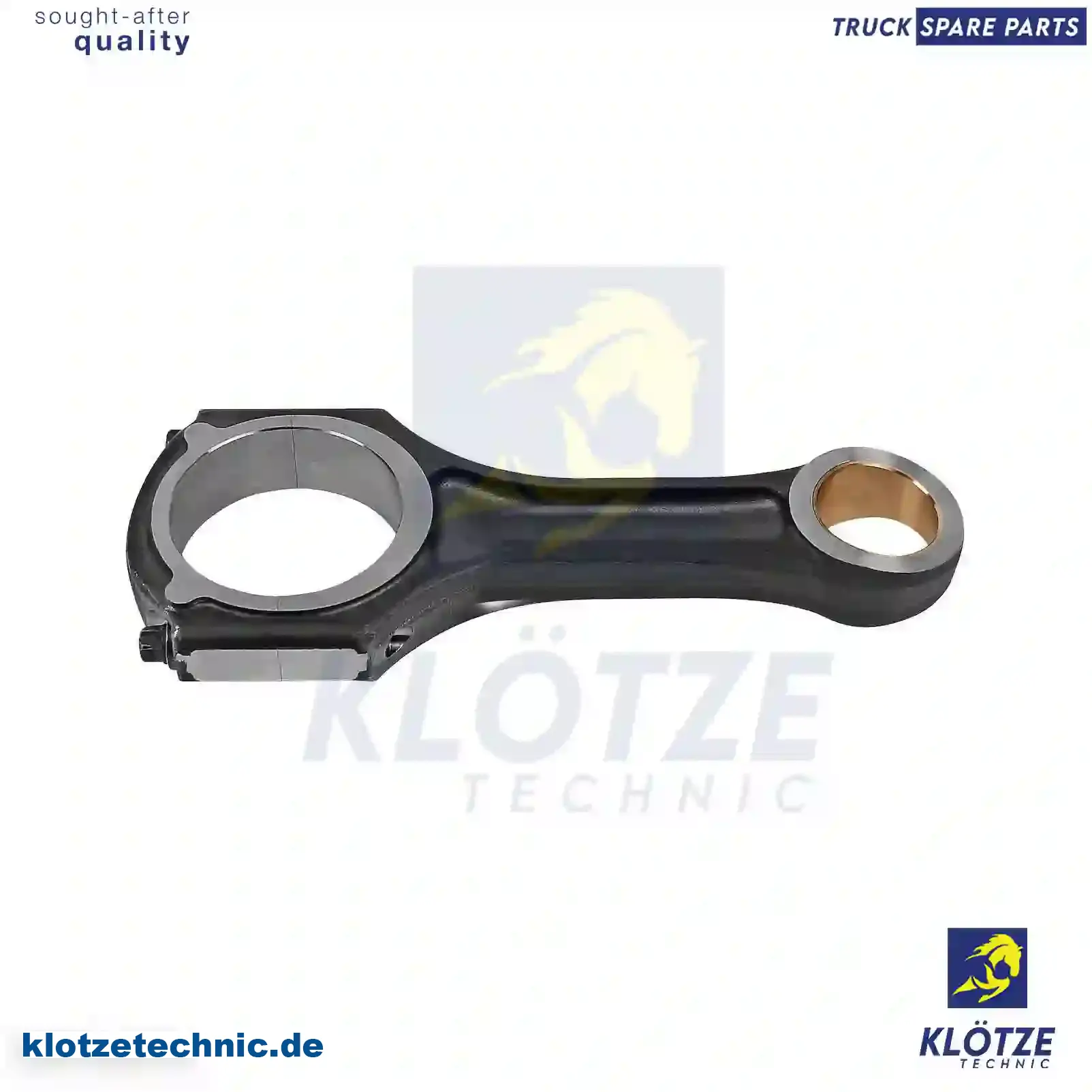 Connecting rod, conical head, 6510300020, , || Klötze Technic Spare Part | Engine, Accelerator Pedal, Camshaft, Connecting Rod, Crankcase, Crankshaft, Cylinder Head, Engine Suspension Mountings, Exhaust Manifold, Exhaust Gas Recirculation, Filter Kits, Flywheel Housing, General Overhaul Kits, Engine, Intake Manifold, Oil Cleaner, Oil Cooler, Oil Filter, Oil Pump, Oil Sump, Piston & Liner, Sensor & Switch, Timing Case, Turbocharger, Cooling System, Belt Tensioner, Coolant Filter, Coolant Pipe, Corrosion Prevention Agent, Drive, Expansion Tank, Fan, Intercooler, Monitors & Gauges, Radiator, Thermostat, V-Belt / Timing belt, Water Pump, Fuel System, Electronical Injector Unit, Feed Pump, Fuel Filter, cpl., Fuel Gauge Sender,  Fuel Line, Fuel Pump, Fuel Tank, Injection Line Kit, Injection Pump, Exhaust System, Clutch & Pedal, Gearbox, Propeller Shaft, Axles, Brake System, Hubs & Wheels, Suspension, Leaf Spring, Universal Parts / Accessories, Steering, Electrical System, Cabin