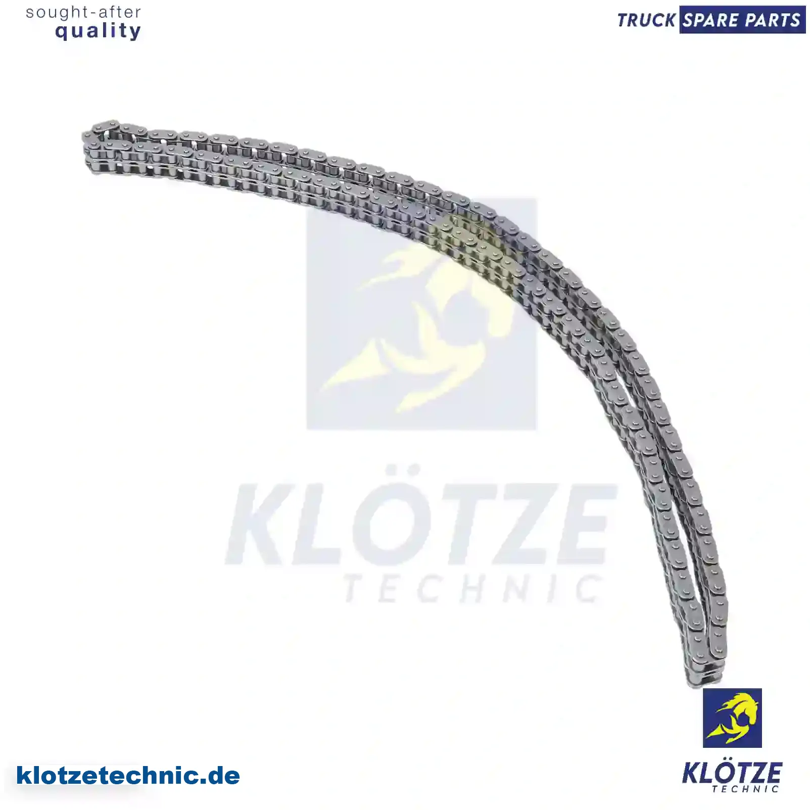 Timing chain, 0009973494, 0009974294, 0009977194, 0029979394, 0029979394 || Klötze Technic Spare Part | Engine, Accelerator Pedal, Camshaft, Connecting Rod, Crankcase, Crankshaft, Cylinder Head, Engine Suspension Mountings, Exhaust Manifold, Exhaust Gas Recirculation, Filter Kits, Flywheel Housing, General Overhaul Kits, Engine, Intake Manifold, Oil Cleaner, Oil Cooler, Oil Filter, Oil Pump, Oil Sump, Piston & Liner, Sensor & Switch, Timing Case, Turbocharger, Cooling System, Belt Tensioner, Coolant Filter, Coolant Pipe, Corrosion Prevention Agent, Drive, Expansion Tank, Fan, Intercooler, Monitors & Gauges, Radiator, Thermostat, V-Belt / Timing belt, Water Pump, Fuel System, Electronical Injector Unit, Feed Pump, Fuel Filter, cpl., Fuel Gauge Sender,  Fuel Line, Fuel Pump, Fuel Tank, Injection Line Kit, Injection Pump, Exhaust System, Clutch & Pedal, Gearbox, Propeller Shaft, Axles, Brake System, Hubs & Wheels, Suspension, Leaf Spring, Universal Parts / Accessories, Steering, Electrical System, Cabin