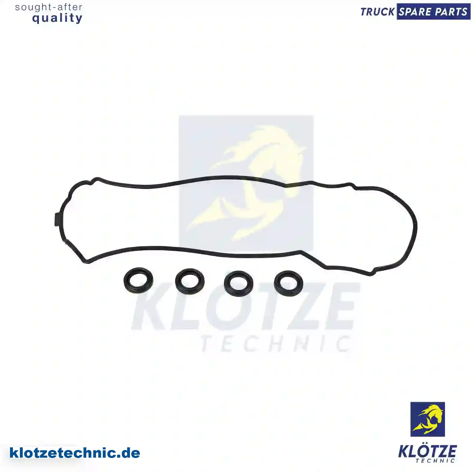 Gasket kit, cylinder head cover, 1110100430, 00A103483S1, ZG01335-0008 || Klötze Technic Spare Part | Engine, Accelerator Pedal, Camshaft, Connecting Rod, Crankcase, Crankshaft, Cylinder Head, Engine Suspension Mountings, Exhaust Manifold, Exhaust Gas Recirculation, Filter Kits, Flywheel Housing, General Overhaul Kits, Engine, Intake Manifold, Oil Cleaner, Oil Cooler, Oil Filter, Oil Pump, Oil Sump, Piston & Liner, Sensor & Switch, Timing Case, Turbocharger, Cooling System, Belt Tensioner, Coolant Filter, Coolant Pipe, Corrosion Prevention Agent, Drive, Expansion Tank, Fan, Intercooler, Monitors & Gauges, Radiator, Thermostat, V-Belt / Timing belt, Water Pump, Fuel System, Electronical Injector Unit, Feed Pump, Fuel Filter, cpl., Fuel Gauge Sender,  Fuel Line, Fuel Pump, Fuel Tank, Injection Line Kit, Injection Pump, Exhaust System, Clutch & Pedal, Gearbox, Propeller Shaft, Axles, Brake System, Hubs & Wheels, Suspension, Leaf Spring, Universal Parts / Accessories, Steering, Electrical System, Cabin