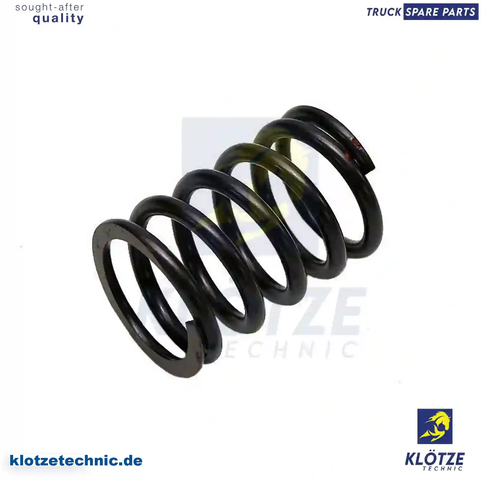 Valve spring, outer, 51041020065, 51041020070, 51041020079, 51041020082, 51041020149, 4030530020, 4030530120, 4030530320, 4030530820 || Klötze Technic Spare Part | Engine, Accelerator Pedal, Camshaft, Connecting Rod, Crankcase, Crankshaft, Cylinder Head, Engine Suspension Mountings, Exhaust Manifold, Exhaust Gas Recirculation, Filter Kits, Flywheel Housing, General Overhaul Kits, Engine, Intake Manifold, Oil Cleaner, Oil Cooler, Oil Filter, Oil Pump, Oil Sump, Piston & Liner, Sensor & Switch, Timing Case, Turbocharger, Cooling System, Belt Tensioner, Coolant Filter, Coolant Pipe, Corrosion Prevention Agent, Drive, Expansion Tank, Fan, Intercooler, Monitors & Gauges, Radiator, Thermostat, V-Belt / Timing belt, Water Pump, Fuel System, Electronical Injector Unit, Feed Pump, Fuel Filter, cpl., Fuel Gauge Sender,  Fuel Line, Fuel Pump, Fuel Tank, Injection Line Kit, Injection Pump, Exhaust System, Clutch & Pedal, Gearbox, Propeller Shaft, Axles, Brake System, Hubs & Wheels, Suspension, Leaf Spring, Universal Parts / Accessories, Steering, Electrical System, Cabin