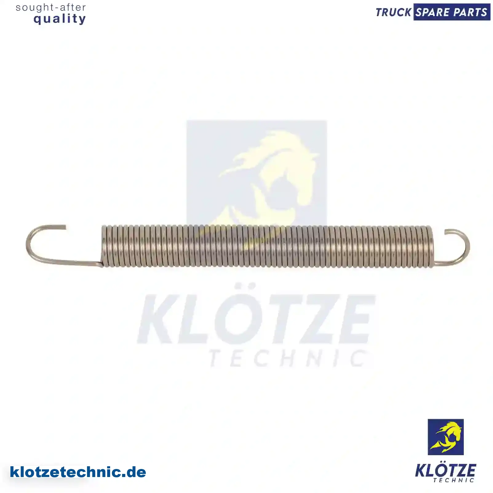 Spring, 4039930810 || Klötze Technic Spare Part | Engine, Accelerator Pedal, Camshaft, Connecting Rod, Crankcase, Crankshaft, Cylinder Head, Engine Suspension Mountings, Exhaust Manifold, Exhaust Gas Recirculation, Filter Kits, Flywheel Housing, General Overhaul Kits, Engine, Intake Manifold, Oil Cleaner, Oil Cooler, Oil Filter, Oil Pump, Oil Sump, Piston & Liner, Sensor & Switch, Timing Case, Turbocharger, Cooling System, Belt Tensioner, Coolant Filter, Coolant Pipe, Corrosion Prevention Agent, Drive, Expansion Tank, Fan, Intercooler, Monitors & Gauges, Radiator, Thermostat, V-Belt / Timing belt, Water Pump, Fuel System, Electronical Injector Unit, Feed Pump, Fuel Filter, cpl., Fuel Gauge Sender,  Fuel Line, Fuel Pump, Fuel Tank, Injection Line Kit, Injection Pump, Exhaust System, Clutch & Pedal, Gearbox, Propeller Shaft, Axles, Brake System, Hubs & Wheels, Suspension, Leaf Spring, Universal Parts / Accessories, Steering, Electrical System, Cabin