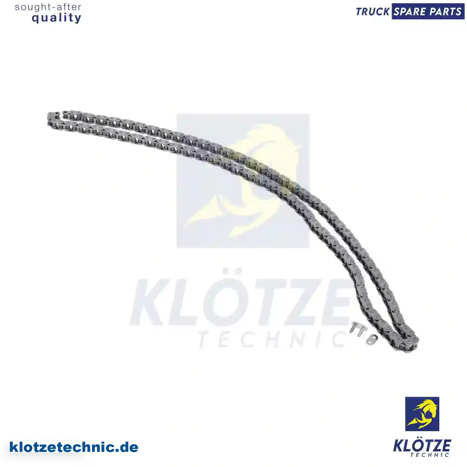 Timing chain, 0009931976, 0009932176, 0039979794, 0049972494 || Klötze Technic Spare Part | Engine, Accelerator Pedal, Camshaft, Connecting Rod, Crankcase, Crankshaft, Cylinder Head, Engine Suspension Mountings, Exhaust Manifold, Exhaust Gas Recirculation, Filter Kits, Flywheel Housing, General Overhaul Kits, Engine, Intake Manifold, Oil Cleaner, Oil Cooler, Oil Filter, Oil Pump, Oil Sump, Piston & Liner, Sensor & Switch, Timing Case, Turbocharger, Cooling System, Belt Tensioner, Coolant Filter, Coolant Pipe, Corrosion Prevention Agent, Drive, Expansion Tank, Fan, Intercooler, Monitors & Gauges, Radiator, Thermostat, V-Belt / Timing belt, Water Pump, Fuel System, Electronical Injector Unit, Feed Pump, Fuel Filter, cpl., Fuel Gauge Sender,  Fuel Line, Fuel Pump, Fuel Tank, Injection Line Kit, Injection Pump, Exhaust System, Clutch & Pedal, Gearbox, Propeller Shaft, Axles, Brake System, Hubs & Wheels, Suspension, Leaf Spring, Universal Parts / Accessories, Steering, Electrical System, Cabin