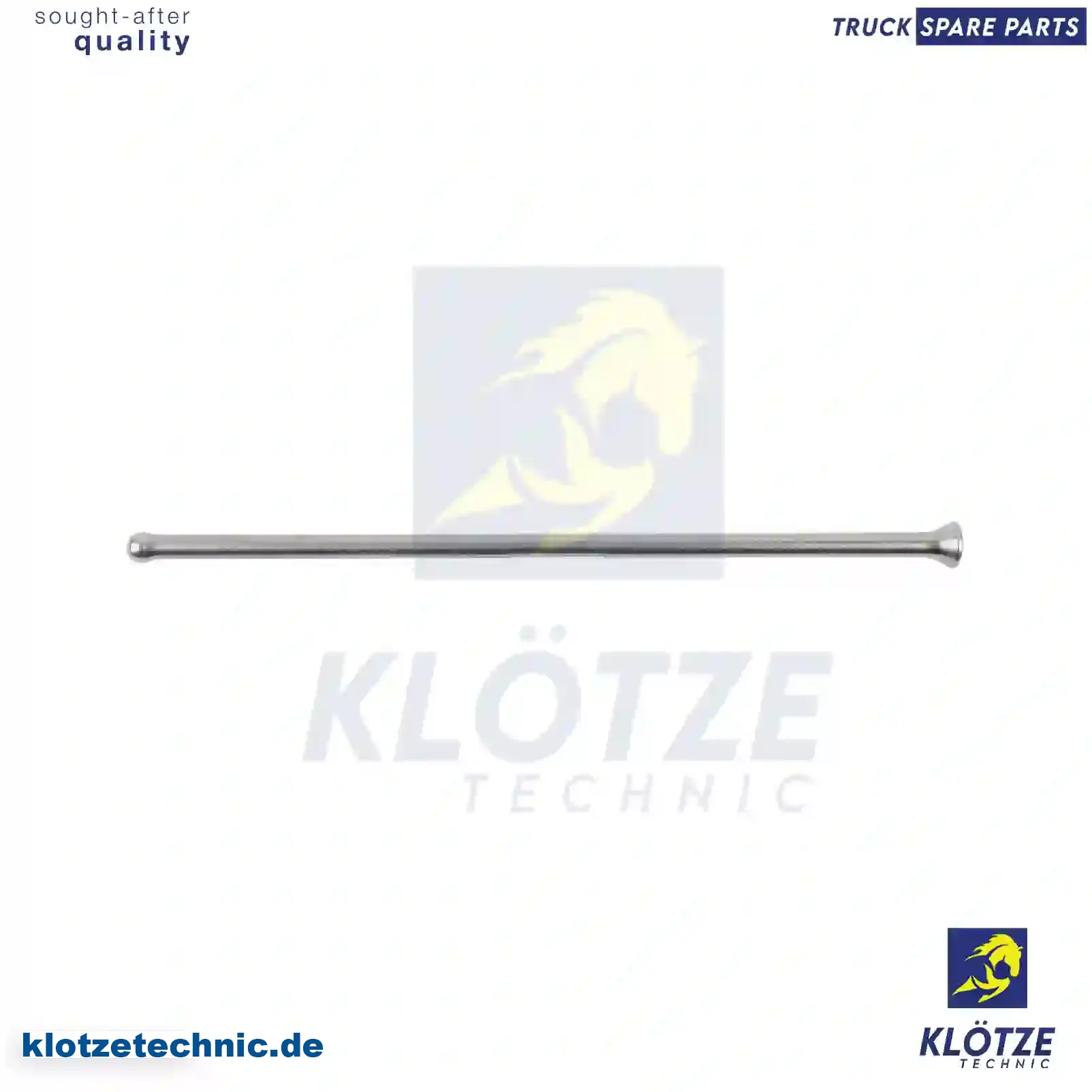 Push rod, 04734816, 4734816, 99432740 || Klötze Technic Spare Part | Engine, Accelerator Pedal, Camshaft, Connecting Rod, Crankcase, Crankshaft, Cylinder Head, Engine Suspension Mountings, Exhaust Manifold, Exhaust Gas Recirculation, Filter Kits, Flywheel Housing, General Overhaul Kits, Engine, Intake Manifold, Oil Cleaner, Oil Cooler, Oil Filter, Oil Pump, Oil Sump, Piston & Liner, Sensor & Switch, Timing Case, Turbocharger, Cooling System, Belt Tensioner, Coolant Filter, Coolant Pipe, Corrosion Prevention Agent, Drive, Expansion Tank, Fan, Intercooler, Monitors & Gauges, Radiator, Thermostat, V-Belt / Timing belt, Water Pump, Fuel System, Electronical Injector Unit, Feed Pump, Fuel Filter, cpl., Fuel Gauge Sender,  Fuel Line, Fuel Pump, Fuel Tank, Injection Line Kit, Injection Pump, Exhaust System, Clutch & Pedal, Gearbox, Propeller Shaft, Axles, Brake System, Hubs & Wheels, Suspension, Leaf Spring, Universal Parts / Accessories, Steering, Electrical System, Cabin