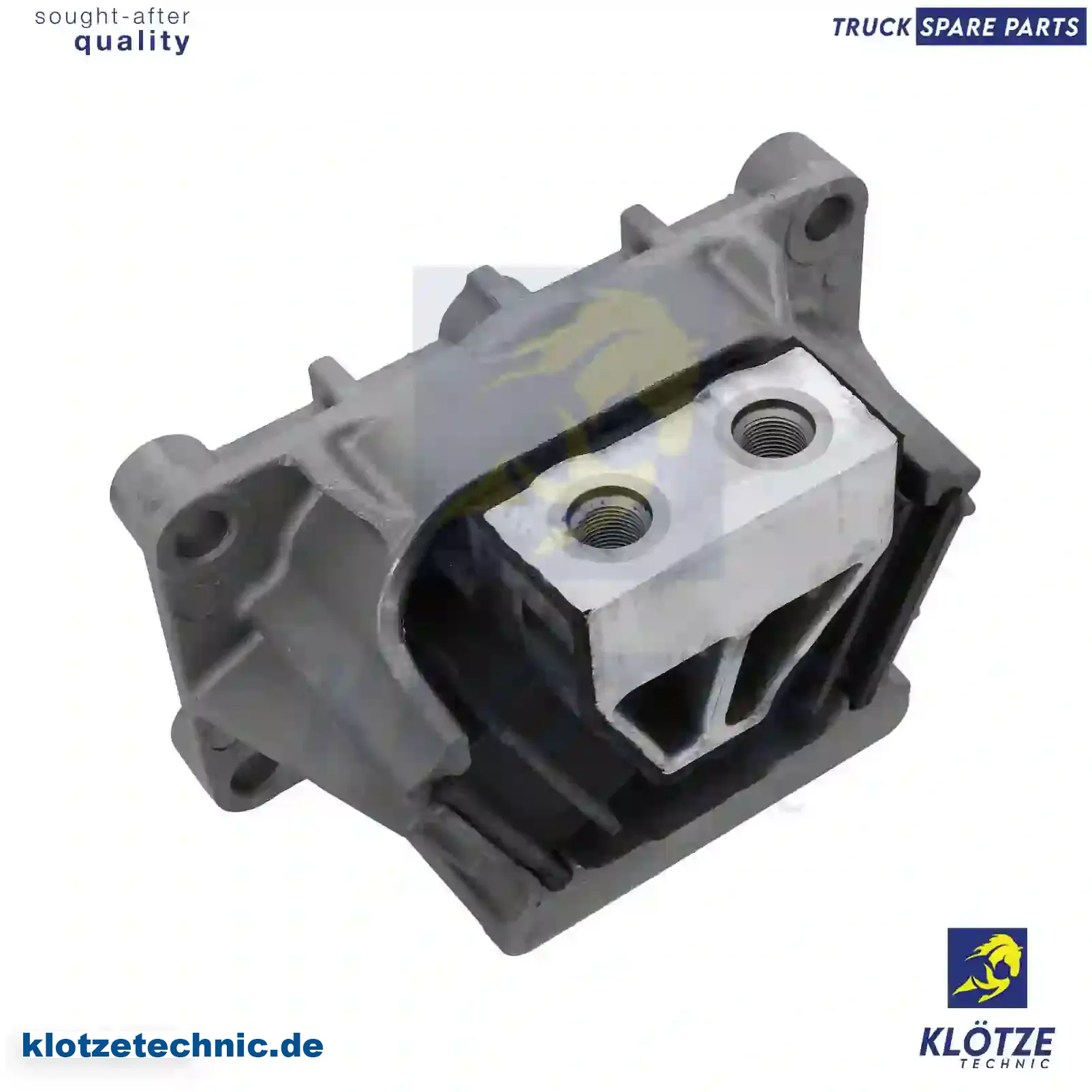 Engine mounting, 9412411113, 9412414113, 9412415113, 941241511305, 9412417113 || Klötze Technic Spare Part | Engine, Accelerator Pedal, Camshaft, Connecting Rod, Crankcase, Crankshaft, Cylinder Head, Engine Suspension Mountings, Exhaust Manifold, Exhaust Gas Recirculation, Filter Kits, Flywheel Housing, General Overhaul Kits, Engine, Intake Manifold, Oil Cleaner, Oil Cooler, Oil Filter, Oil Pump, Oil Sump, Piston & Liner, Sensor & Switch, Timing Case, Turbocharger, Cooling System, Belt Tensioner, Coolant Filter, Coolant Pipe, Corrosion Prevention Agent, Drive, Expansion Tank, Fan, Intercooler, Monitors & Gauges, Radiator, Thermostat, V-Belt / Timing belt, Water Pump, Fuel System, Electronical Injector Unit, Feed Pump, Fuel Filter, cpl., Fuel Gauge Sender,  Fuel Line, Fuel Pump, Fuel Tank, Injection Line Kit, Injection Pump, Exhaust System, Clutch & Pedal, Gearbox, Propeller Shaft, Axles, Brake System, Hubs & Wheels, Suspension, Leaf Spring, Universal Parts / Accessories, Steering, Electrical System, Cabin