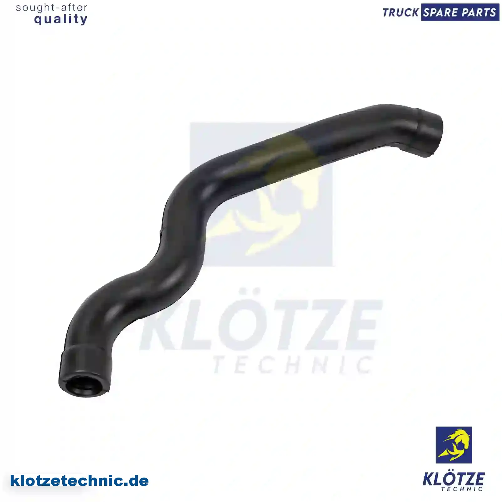 Hose, crankcase ventilation, 1120180482 || Klötze Technic Spare Part | Engine, Accelerator Pedal, Camshaft, Connecting Rod, Crankcase, Crankshaft, Cylinder Head, Engine Suspension Mountings, Exhaust Manifold, Exhaust Gas Recirculation, Filter Kits, Flywheel Housing, General Overhaul Kits, Engine, Intake Manifold, Oil Cleaner, Oil Cooler, Oil Filter, Oil Pump, Oil Sump, Piston & Liner, Sensor & Switch, Timing Case, Turbocharger, Cooling System, Belt Tensioner, Coolant Filter, Coolant Pipe, Corrosion Prevention Agent, Drive, Expansion Tank, Fan, Intercooler, Monitors & Gauges, Radiator, Thermostat, V-Belt / Timing belt, Water Pump, Fuel System, Electronical Injector Unit, Feed Pump, Fuel Filter, cpl., Fuel Gauge Sender,  Fuel Line, Fuel Pump, Fuel Tank, Injection Line Kit, Injection Pump, Exhaust System, Clutch & Pedal, Gearbox, Propeller Shaft, Axles, Brake System, Hubs & Wheels, Suspension, Leaf Spring, Universal Parts / Accessories, Steering, Electrical System, Cabin