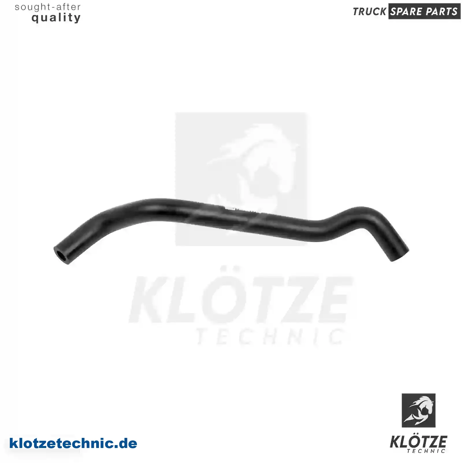 Hose, crankcase ventilation, 1110180382 || Klötze Technic Spare Part | Engine, Accelerator Pedal, Camshaft, Connecting Rod, Crankcase, Crankshaft, Cylinder Head, Engine Suspension Mountings, Exhaust Manifold, Exhaust Gas Recirculation, Filter Kits, Flywheel Housing, General Overhaul Kits, Engine, Intake Manifold, Oil Cleaner, Oil Cooler, Oil Filter, Oil Pump, Oil Sump, Piston & Liner, Sensor & Switch, Timing Case, Turbocharger, Cooling System, Belt Tensioner, Coolant Filter, Coolant Pipe, Corrosion Prevention Agent, Drive, Expansion Tank, Fan, Intercooler, Monitors & Gauges, Radiator, Thermostat, V-Belt / Timing belt, Water Pump, Fuel System, Electronical Injector Unit, Feed Pump, Fuel Filter, cpl., Fuel Gauge Sender,  Fuel Line, Fuel Pump, Fuel Tank, Injection Line Kit, Injection Pump, Exhaust System, Clutch & Pedal, Gearbox, Propeller Shaft, Axles, Brake System, Hubs & Wheels, Suspension, Leaf Spring, Universal Parts / Accessories, Steering, Electrical System, Cabin