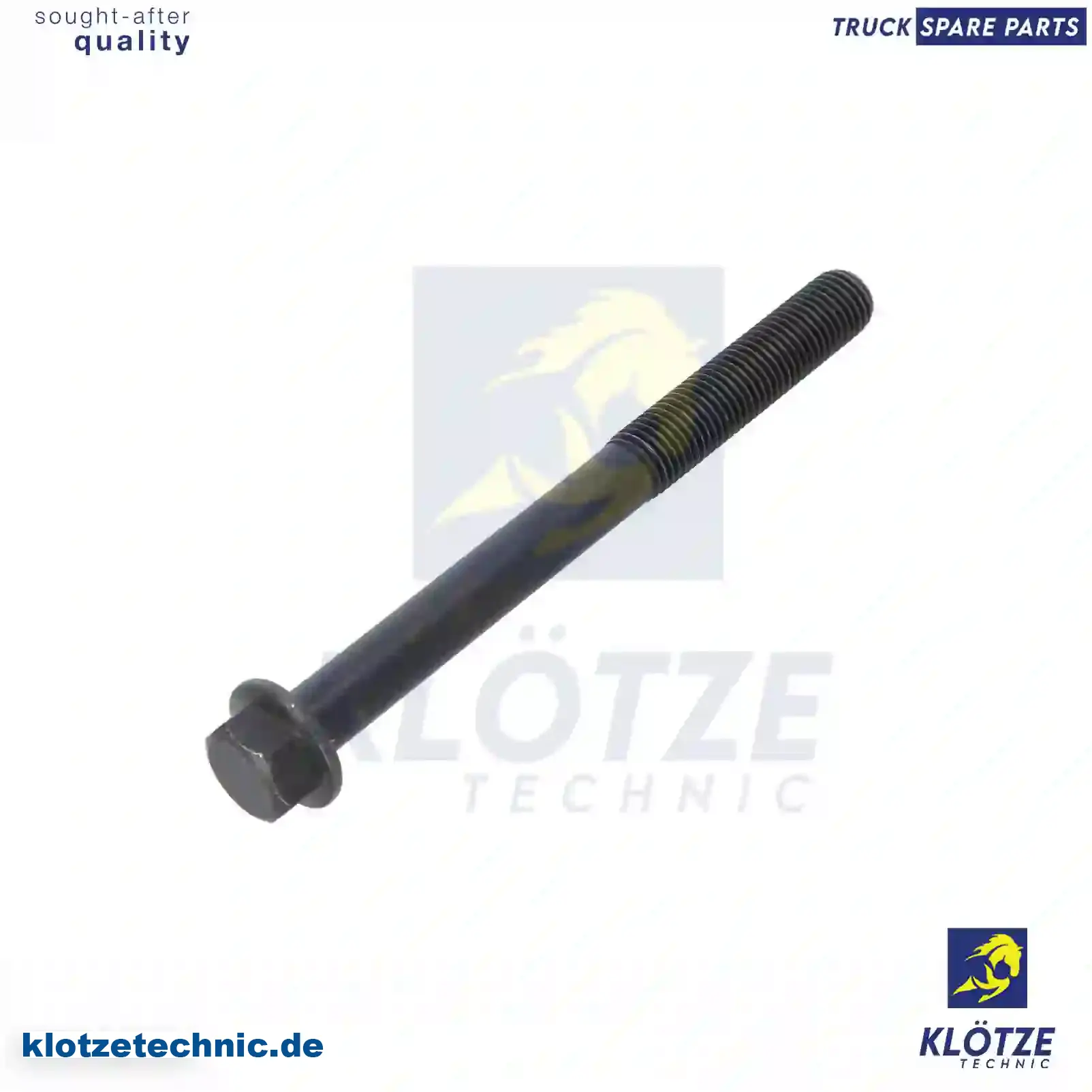 Cylinder head screw, 500354580 || Klötze Technic Spare Part | Engine, Accelerator Pedal, Camshaft, Connecting Rod, Crankcase, Crankshaft, Cylinder Head, Engine Suspension Mountings, Exhaust Manifold, Exhaust Gas Recirculation, Filter Kits, Flywheel Housing, General Overhaul Kits, Engine, Intake Manifold, Oil Cleaner, Oil Cooler, Oil Filter, Oil Pump, Oil Sump, Piston & Liner, Sensor & Switch, Timing Case, Turbocharger, Cooling System, Belt Tensioner, Coolant Filter, Coolant Pipe, Corrosion Prevention Agent, Drive, Expansion Tank, Fan, Intercooler, Monitors & Gauges, Radiator, Thermostat, V-Belt / Timing belt, Water Pump, Fuel System, Electronical Injector Unit, Feed Pump, Fuel Filter, cpl., Fuel Gauge Sender,  Fuel Line, Fuel Pump, Fuel Tank, Injection Line Kit, Injection Pump, Exhaust System, Clutch & Pedal, Gearbox, Propeller Shaft, Axles, Brake System, Hubs & Wheels, Suspension, Leaf Spring, Universal Parts / Accessories, Steering, Electrical System, Cabin