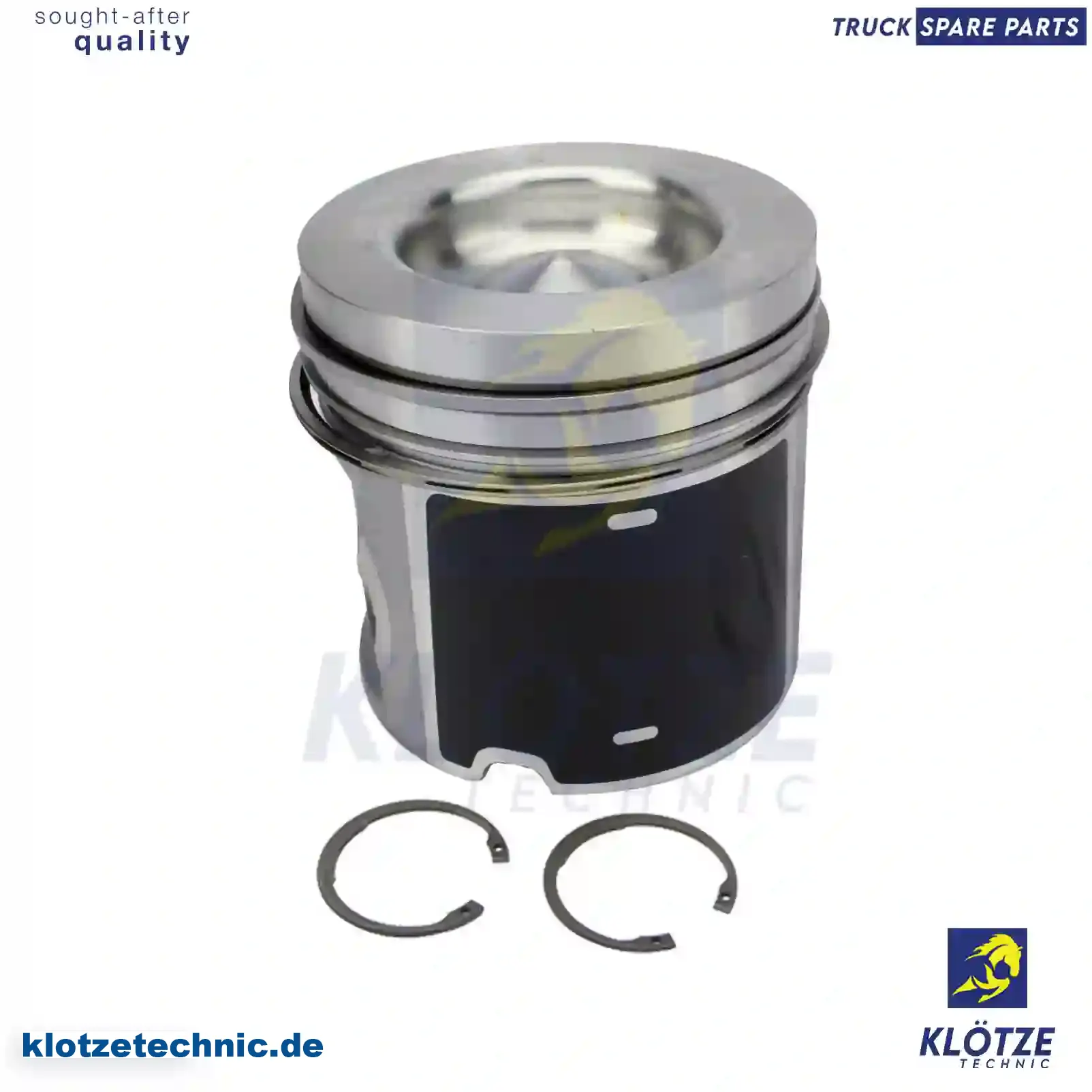 Piston, complete with rings, 1423066, 1444469, 1453999, 1507438, 1513338, 1518356, 1781823, 513338 || Klötze Technic Spare Part | Engine, Accelerator Pedal, Camshaft, Connecting Rod, Crankcase, Crankshaft, Cylinder Head, Engine Suspension Mountings, Exhaust Manifold, Exhaust Gas Recirculation, Filter Kits, Flywheel Housing, General Overhaul Kits, Engine, Intake Manifold, Oil Cleaner, Oil Cooler, Oil Filter, Oil Pump, Oil Sump, Piston & Liner, Sensor & Switch, Timing Case, Turbocharger, Cooling System, Belt Tensioner, Coolant Filter, Coolant Pipe, Corrosion Prevention Agent, Drive, Expansion Tank, Fan, Intercooler, Monitors & Gauges, Radiator, Thermostat, V-Belt / Timing belt, Water Pump, Fuel System, Electronical Injector Unit, Feed Pump, Fuel Filter, cpl., Fuel Gauge Sender,  Fuel Line, Fuel Pump, Fuel Tank, Injection Line Kit, Injection Pump, Exhaust System, Clutch & Pedal, Gearbox, Propeller Shaft, Axles, Brake System, Hubs & Wheels, Suspension, Leaf Spring, Universal Parts / Accessories, Steering, Electrical System, Cabin