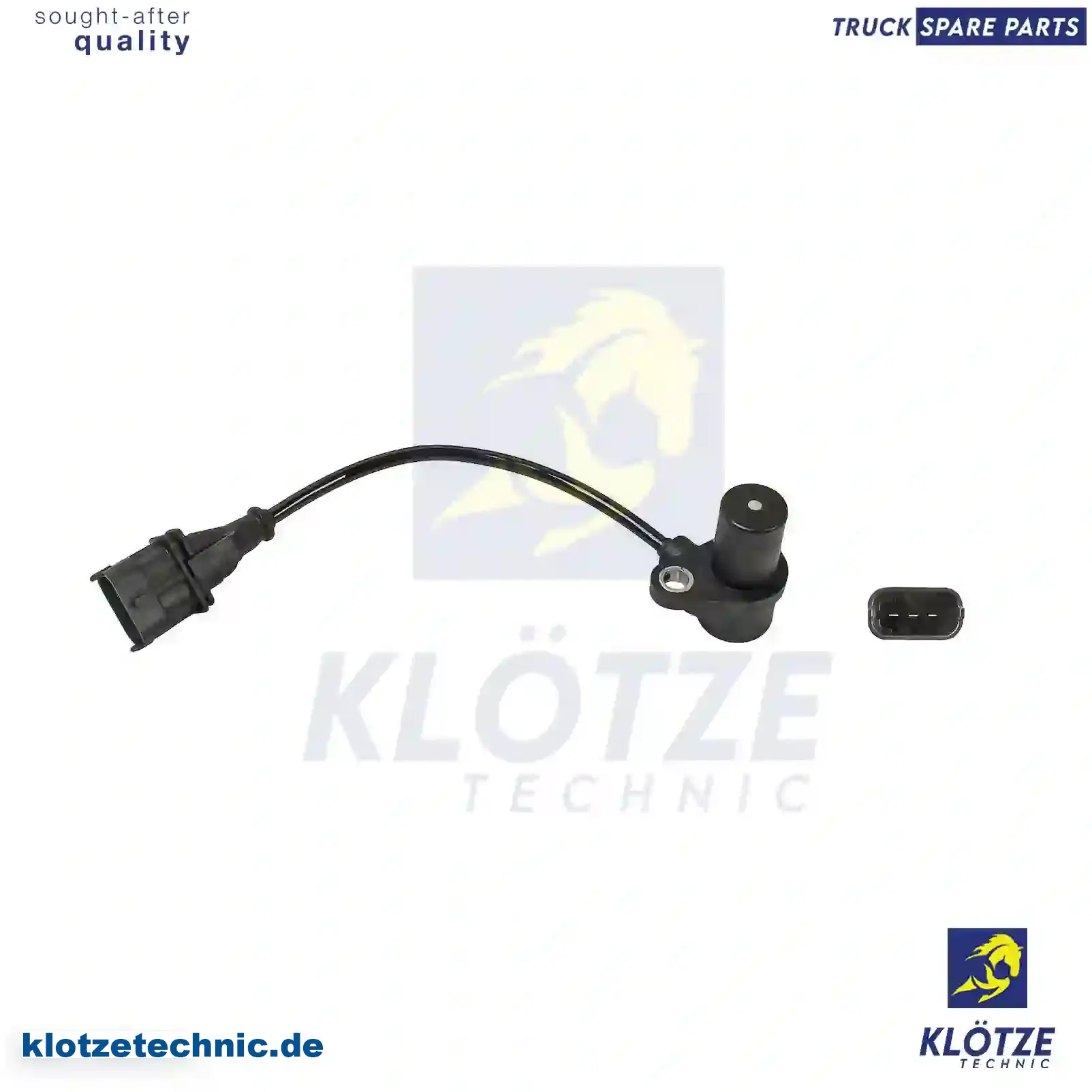 Impulse sensor, crankshaft, 4890189, BG5X-6C315-AA, BG5X-6C315-BA, 04890189, 4890189, 2R0906433 || Klötze Technic Spare Part | Engine, Accelerator Pedal, Camshaft, Connecting Rod, Crankcase, Crankshaft, Cylinder Head, Engine Suspension Mountings, Exhaust Manifold, Exhaust Gas Recirculation, Filter Kits, Flywheel Housing, General Overhaul Kits, Engine, Intake Manifold, Oil Cleaner, Oil Cooler, Oil Filter, Oil Pump, Oil Sump, Piston & Liner, Sensor & Switch, Timing Case, Turbocharger, Cooling System, Belt Tensioner, Coolant Filter, Coolant Pipe, Corrosion Prevention Agent, Drive, Expansion Tank, Fan, Intercooler, Monitors & Gauges, Radiator, Thermostat, V-Belt / Timing belt, Water Pump, Fuel System, Electronical Injector Unit, Feed Pump, Fuel Filter, cpl., Fuel Gauge Sender,  Fuel Line, Fuel Pump, Fuel Tank, Injection Line Kit, Injection Pump, Exhaust System, Clutch & Pedal, Gearbox, Propeller Shaft, Axles, Brake System, Hubs & Wheels, Suspension, Leaf Spring, Universal Parts / Accessories, Steering, Electrical System, Cabin