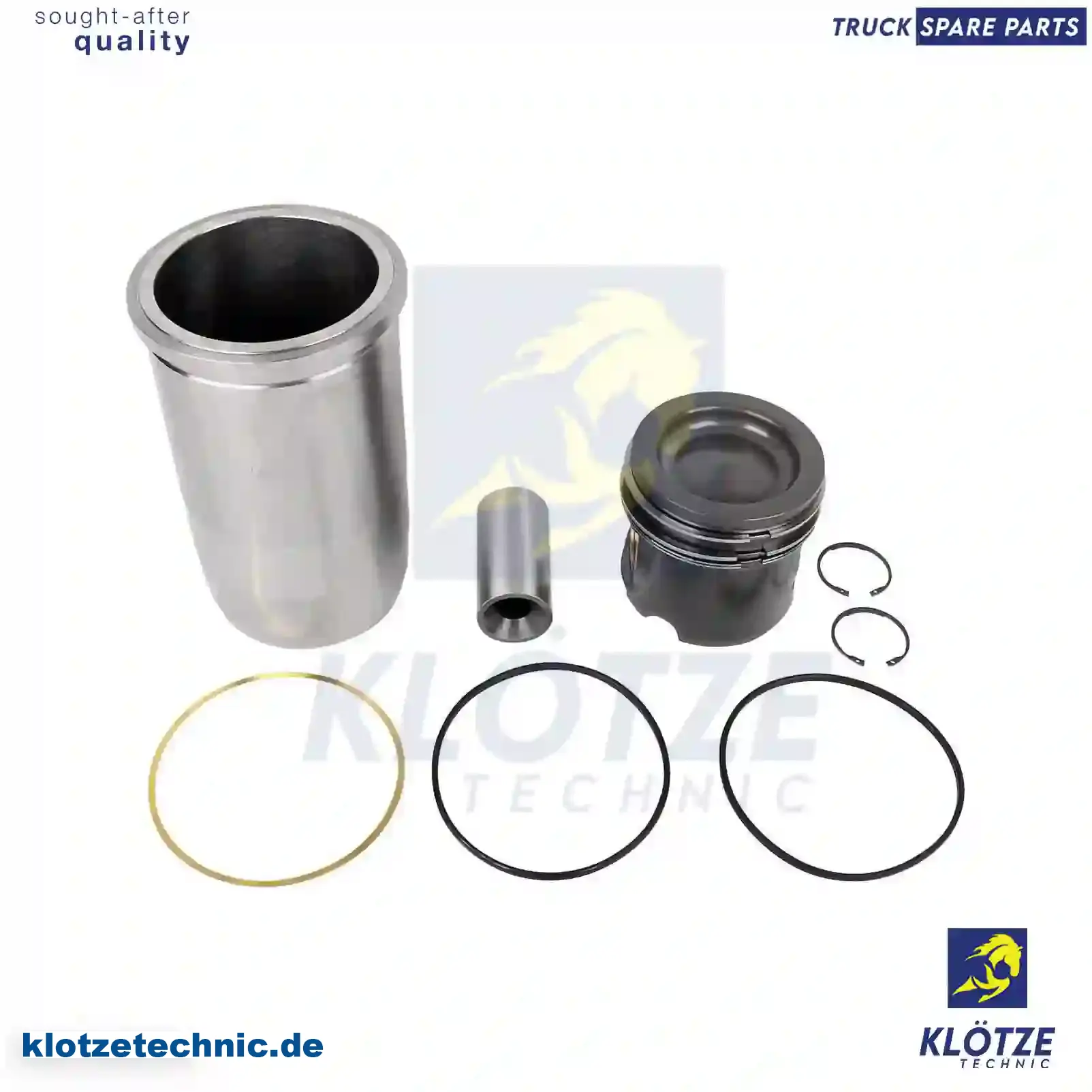 Piston with liner, 8913600000, 8928960000, 5410300437, 5410300737, 5410300837, 5410300937, 5410301037, 5410301137, 5410302237, 5410302437, 5410303037, 5410303237, 5410305037 || Klötze Technic Spare Part | Engine, Accelerator Pedal, Camshaft, Connecting Rod, Crankcase, Crankshaft, Cylinder Head, Engine Suspension Mountings, Exhaust Manifold, Exhaust Gas Recirculation, Filter Kits, Flywheel Housing, General Overhaul Kits, Engine, Intake Manifold, Oil Cleaner, Oil Cooler, Oil Filter, Oil Pump, Oil Sump, Piston & Liner, Sensor & Switch, Timing Case, Turbocharger, Cooling System, Belt Tensioner, Coolant Filter, Coolant Pipe, Corrosion Prevention Agent, Drive, Expansion Tank, Fan, Intercooler, Monitors & Gauges, Radiator, Thermostat, V-Belt / Timing belt, Water Pump, Fuel System, Electronical Injector Unit, Feed Pump, Fuel Filter, cpl., Fuel Gauge Sender,  Fuel Line, Fuel Pump, Fuel Tank, Injection Line Kit, Injection Pump, Exhaust System, Clutch & Pedal, Gearbox, Propeller Shaft, Axles, Brake System, Hubs & Wheels, Suspension, Leaf Spring, Universal Parts / Accessories, Steering, Electrical System, Cabin