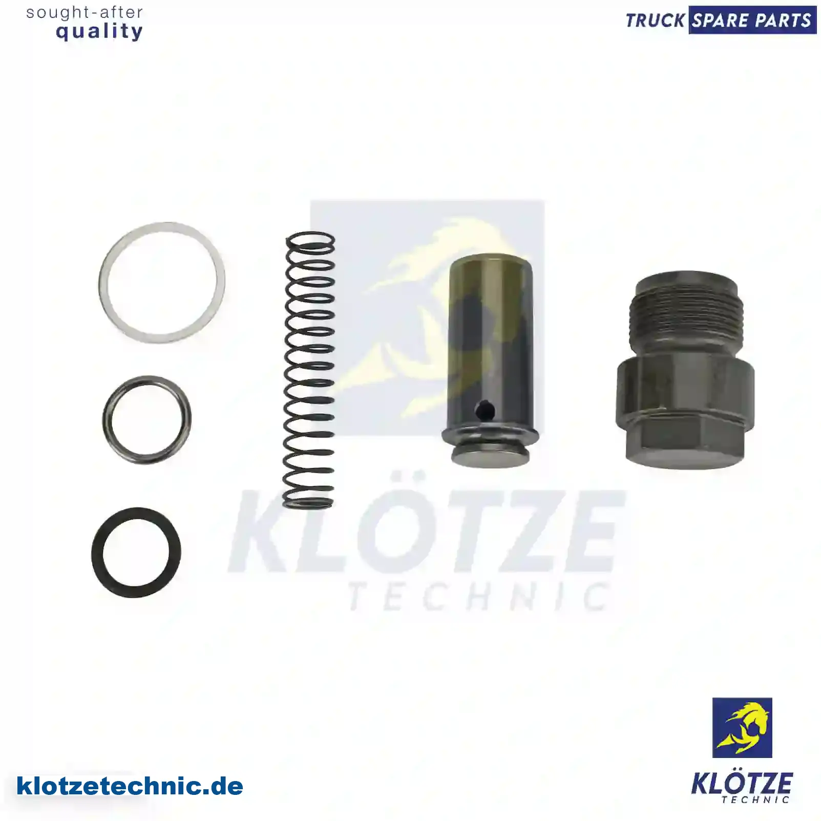 Relief valve, complete, 5411840232S || Klötze Technic Spare Part | Engine, Accelerator Pedal, Camshaft, Connecting Rod, Crankcase, Crankshaft, Cylinder Head, Engine Suspension Mountings, Exhaust Manifold, Exhaust Gas Recirculation, Filter Kits, Flywheel Housing, General Overhaul Kits, Engine, Intake Manifold, Oil Cleaner, Oil Cooler, Oil Filter, Oil Pump, Oil Sump, Piston & Liner, Sensor & Switch, Timing Case, Turbocharger, Cooling System, Belt Tensioner, Coolant Filter, Coolant Pipe, Corrosion Prevention Agent, Drive, Expansion Tank, Fan, Intercooler, Monitors & Gauges, Radiator, Thermostat, V-Belt / Timing belt, Water Pump, Fuel System, Electronical Injector Unit, Feed Pump, Fuel Filter, cpl., Fuel Gauge Sender,  Fuel Line, Fuel Pump, Fuel Tank, Injection Line Kit, Injection Pump, Exhaust System, Clutch & Pedal, Gearbox, Propeller Shaft, Axles, Brake System, Hubs & Wheels, Suspension, Leaf Spring, Universal Parts / Accessories, Steering, Electrical System, Cabin