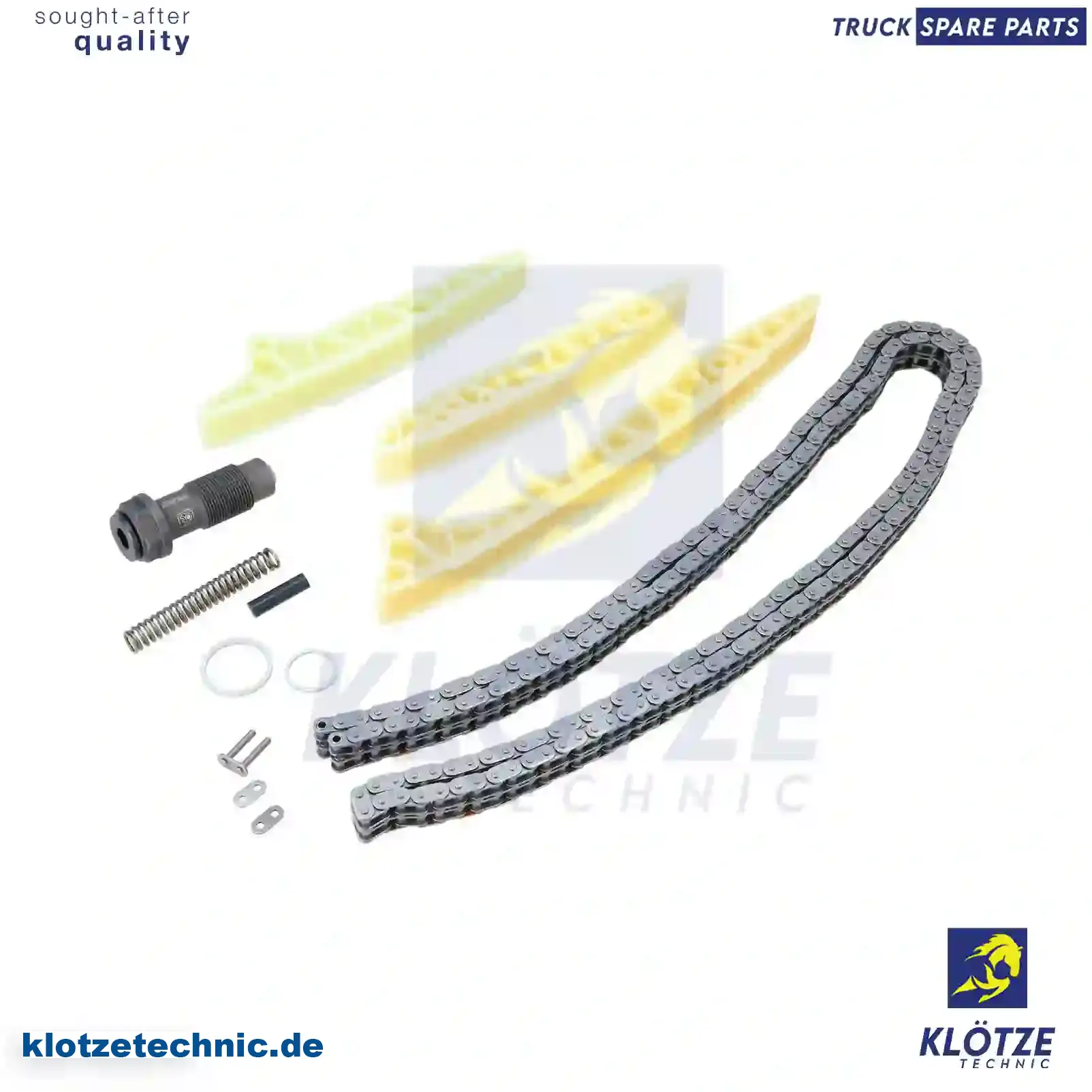 Timing chain kit, with chain lock, 2720500111S2 || Klötze Technic Spare Part | Engine, Accelerator Pedal, Camshaft, Connecting Rod, Crankcase, Crankshaft, Cylinder Head, Engine Suspension Mountings, Exhaust Manifold, Exhaust Gas Recirculation, Filter Kits, Flywheel Housing, General Overhaul Kits, Engine, Intake Manifold, Oil Cleaner, Oil Cooler, Oil Filter, Oil Pump, Oil Sump, Piston & Liner, Sensor & Switch, Timing Case, Turbocharger, Cooling System, Belt Tensioner, Coolant Filter, Coolant Pipe, Corrosion Prevention Agent, Drive, Expansion Tank, Fan, Intercooler, Monitors & Gauges, Radiator, Thermostat, V-Belt / Timing belt, Water Pump, Fuel System, Electronical Injector Unit, Feed Pump, Fuel Filter, cpl., Fuel Gauge Sender,  Fuel Line, Fuel Pump, Fuel Tank, Injection Line Kit, Injection Pump, Exhaust System, Clutch & Pedal, Gearbox, Propeller Shaft, Axles, Brake System, Hubs & Wheels, Suspension, Leaf Spring, Universal Parts / Accessories, Steering, Electrical System, Cabin