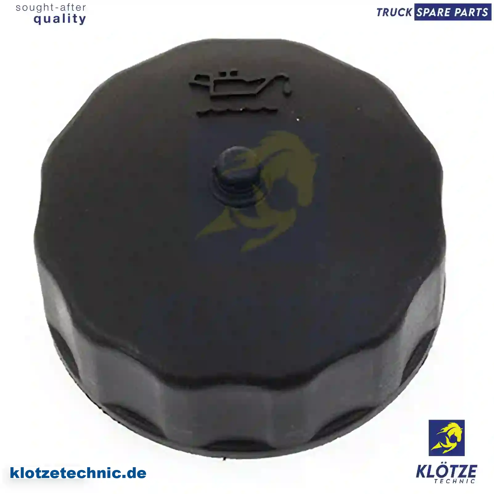 Oil filler cap, 1356217, 1385367, 1518048, 1540353, 1544036, 518048, 544036, ZG02583-0008 || Klötze Technic Spare Part | Engine, Accelerator Pedal, Camshaft, Connecting Rod, Crankcase, Crankshaft, Cylinder Head, Engine Suspension Mountings, Exhaust Manifold, Exhaust Gas Recirculation, Filter Kits, Flywheel Housing, General Overhaul Kits, Engine, Intake Manifold, Oil Cleaner, Oil Cooler, Oil Filter, Oil Pump, Oil Sump, Piston & Liner, Sensor & Switch, Timing Case, Turbocharger, Cooling System, Belt Tensioner, Coolant Filter, Coolant Pipe, Corrosion Prevention Agent, Drive, Expansion Tank, Fan, Intercooler, Monitors & Gauges, Radiator, Thermostat, V-Belt / Timing belt, Water Pump, Fuel System, Electronical Injector Unit, Feed Pump, Fuel Filter, cpl., Fuel Gauge Sender,  Fuel Line, Fuel Pump, Fuel Tank, Injection Line Kit, Injection Pump, Exhaust System, Clutch & Pedal, Gearbox, Propeller Shaft, Axles, Brake System, Hubs & Wheels, Suspension, Leaf Spring, Universal Parts / Accessories, Steering, Electrical System, Cabin