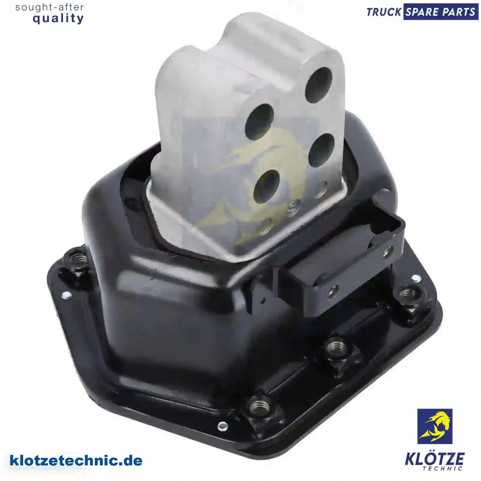 Engine mounting, 1806725 || Klötze Technic Spare Part | Engine, Accelerator Pedal, Camshaft, Connecting Rod, Crankcase, Crankshaft, Cylinder Head, Engine Suspension Mountings, Exhaust Manifold, Exhaust Gas Recirculation, Filter Kits, Flywheel Housing, General Overhaul Kits, Engine, Intake Manifold, Oil Cleaner, Oil Cooler, Oil Filter, Oil Pump, Oil Sump, Piston & Liner, Sensor & Switch, Timing Case, Turbocharger, Cooling System, Belt Tensioner, Coolant Filter, Coolant Pipe, Corrosion Prevention Agent, Drive, Expansion Tank, Fan, Intercooler, Monitors & Gauges, Radiator, Thermostat, V-Belt / Timing belt, Water Pump, Fuel System, Electronical Injector Unit, Feed Pump, Fuel Filter, cpl., Fuel Gauge Sender,  Fuel Line, Fuel Pump, Fuel Tank, Injection Line Kit, Injection Pump, Exhaust System, Clutch & Pedal, Gearbox, Propeller Shaft, Axles, Brake System, Hubs & Wheels, Suspension, Leaf Spring, Universal Parts / Accessories, Steering, Electrical System, Cabin