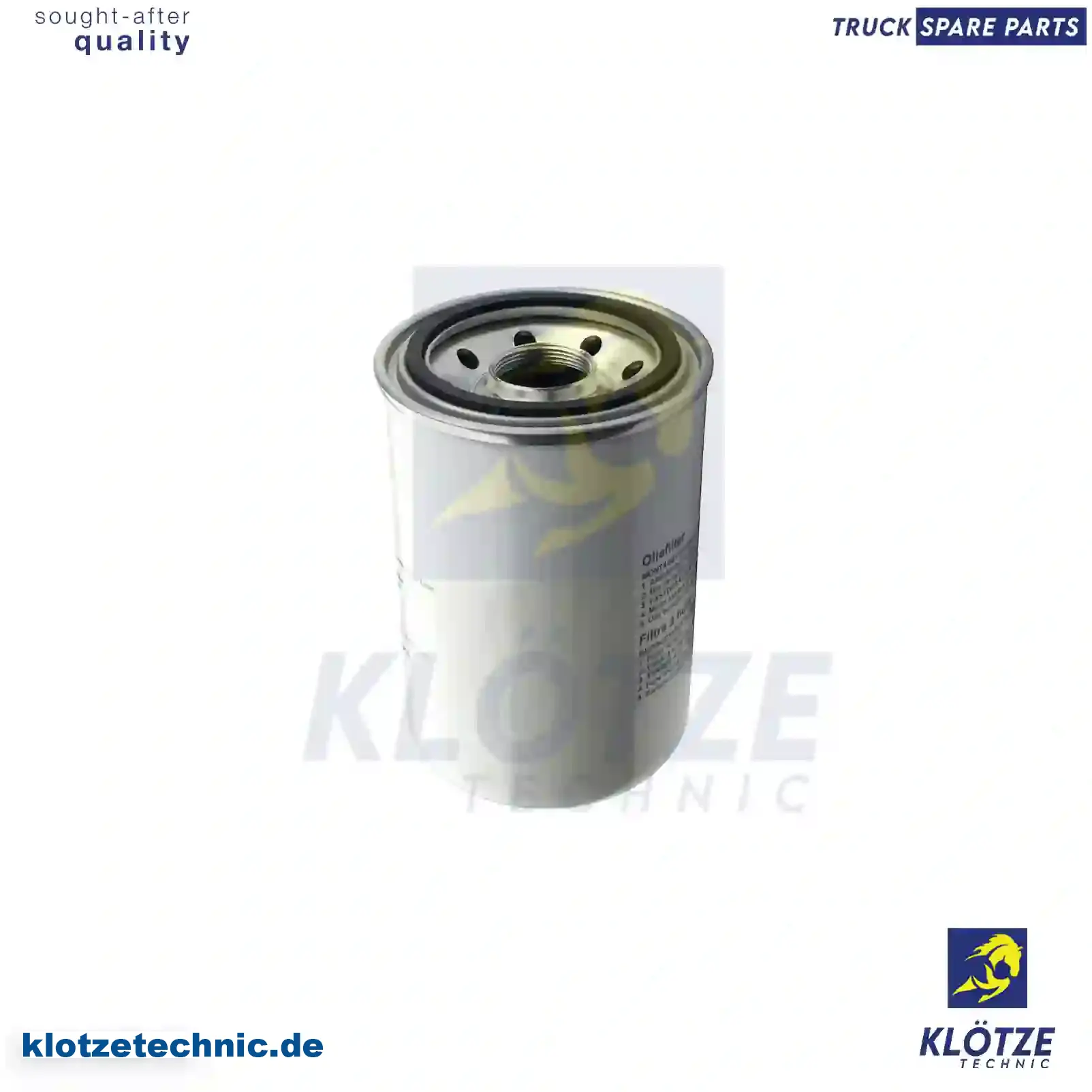 Oil filter, 1331057, 1345332, ZG01705-0008 || Klötze Technic Spare Part | Engine, Accelerator Pedal, Camshaft, Connecting Rod, Crankcase, Crankshaft, Cylinder Head, Engine Suspension Mountings, Exhaust Manifold, Exhaust Gas Recirculation, Filter Kits, Flywheel Housing, General Overhaul Kits, Engine, Intake Manifold, Oil Cleaner, Oil Cooler, Oil Filter, Oil Pump, Oil Sump, Piston & Liner, Sensor & Switch, Timing Case, Turbocharger, Cooling System, Belt Tensioner, Coolant Filter, Coolant Pipe, Corrosion Prevention Agent, Drive, Expansion Tank, Fan, Intercooler, Monitors & Gauges, Radiator, Thermostat, V-Belt / Timing belt, Water Pump, Fuel System, Electronical Injector Unit, Feed Pump, Fuel Filter, cpl., Fuel Gauge Sender,  Fuel Line, Fuel Pump, Fuel Tank, Injection Line Kit, Injection Pump, Exhaust System, Clutch & Pedal, Gearbox, Propeller Shaft, Axles, Brake System, Hubs & Wheels, Suspension, Leaf Spring, Universal Parts / Accessories, Steering, Electrical System, Cabin