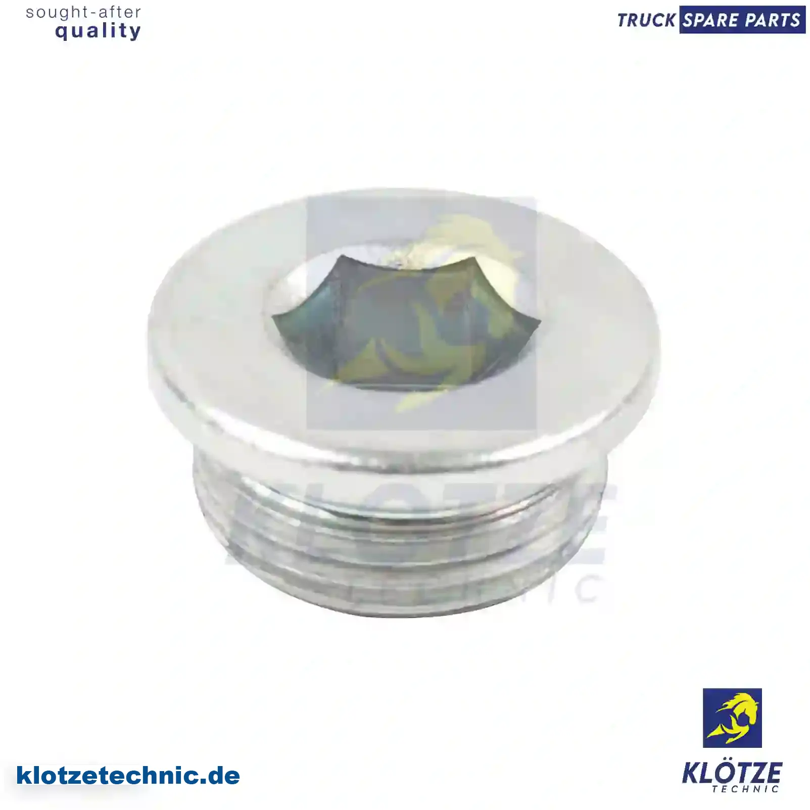 Oil drain plug, 031125, 16993411, 16993411, 031125 || Klötze Technic Spare Part | Engine, Accelerator Pedal, Camshaft, Connecting Rod, Crankcase, Crankshaft, Cylinder Head, Engine Suspension Mountings, Exhaust Manifold, Exhaust Gas Recirculation, Filter Kits, Flywheel Housing, General Overhaul Kits, Engine, Intake Manifold, Oil Cleaner, Oil Cooler, Oil Filter, Oil Pump, Oil Sump, Piston & Liner, Sensor & Switch, Timing Case, Turbocharger, Cooling System, Belt Tensioner, Coolant Filter, Coolant Pipe, Corrosion Prevention Agent, Drive, Expansion Tank, Fan, Intercooler, Monitors & Gauges, Radiator, Thermostat, V-Belt / Timing belt, Water Pump, Fuel System, Electronical Injector Unit, Feed Pump, Fuel Filter, cpl., Fuel Gauge Sender,  Fuel Line, Fuel Pump, Fuel Tank, Injection Line Kit, Injection Pump, Exhaust System, Clutch & Pedal, Gearbox, Propeller Shaft, Axles, Brake System, Hubs & Wheels, Suspension, Leaf Spring, Universal Parts / Accessories, Steering, Electrical System, Cabin