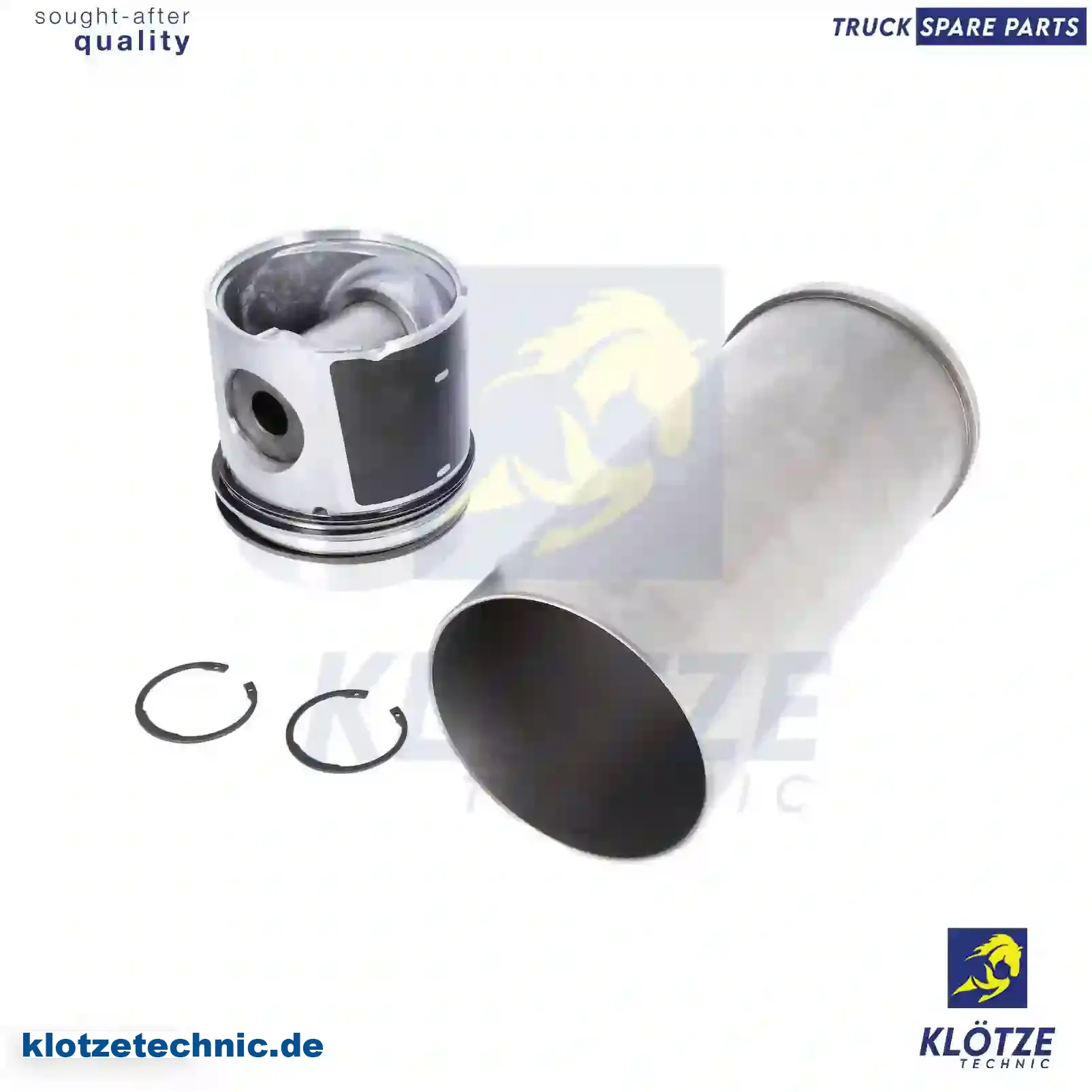 Piston with liner, 1699329S, 1747549S || Klötze Technic Spare Part | Engine, Accelerator Pedal, Camshaft, Connecting Rod, Crankcase, Crankshaft, Cylinder Head, Engine Suspension Mountings, Exhaust Manifold, Exhaust Gas Recirculation, Filter Kits, Flywheel Housing, General Overhaul Kits, Engine, Intake Manifold, Oil Cleaner, Oil Cooler, Oil Filter, Oil Pump, Oil Sump, Piston & Liner, Sensor & Switch, Timing Case, Turbocharger, Cooling System, Belt Tensioner, Coolant Filter, Coolant Pipe, Corrosion Prevention Agent, Drive, Expansion Tank, Fan, Intercooler, Monitors & Gauges, Radiator, Thermostat, V-Belt / Timing belt, Water Pump, Fuel System, Electronical Injector Unit, Feed Pump, Fuel Filter, cpl., Fuel Gauge Sender,  Fuel Line, Fuel Pump, Fuel Tank, Injection Line Kit, Injection Pump, Exhaust System, Clutch & Pedal, Gearbox, Propeller Shaft, Axles, Brake System, Hubs & Wheels, Suspension, Leaf Spring, Universal Parts / Accessories, Steering, Electrical System, Cabin