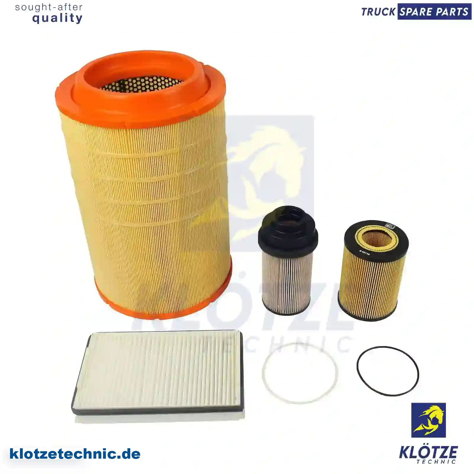 Service kit, 1864384 || Klötze Technic Spare Part | Engine, Accelerator Pedal, Camshaft, Connecting Rod, Crankcase, Crankshaft, Cylinder Head, Engine Suspension Mountings, Exhaust Manifold, Exhaust Gas Recirculation, Filter Kits, Flywheel Housing, General Overhaul Kits, Engine, Intake Manifold, Oil Cleaner, Oil Cooler, Oil Filter, Oil Pump, Oil Sump, Piston & Liner, Sensor & Switch, Timing Case, Turbocharger, Cooling System, Belt Tensioner, Coolant Filter, Coolant Pipe, Corrosion Prevention Agent, Drive, Expansion Tank, Fan, Intercooler, Monitors & Gauges, Radiator, Thermostat, V-Belt / Timing belt, Water Pump, Fuel System, Electronical Injector Unit, Feed Pump, Fuel Filter, cpl., Fuel Gauge Sender,  Fuel Line, Fuel Pump, Fuel Tank, Injection Line Kit, Injection Pump, Exhaust System, Clutch & Pedal, Gearbox, Propeller Shaft, Axles, Brake System, Hubs & Wheels, Suspension, Leaf Spring, Universal Parts / Accessories, Steering, Electrical System, Cabin