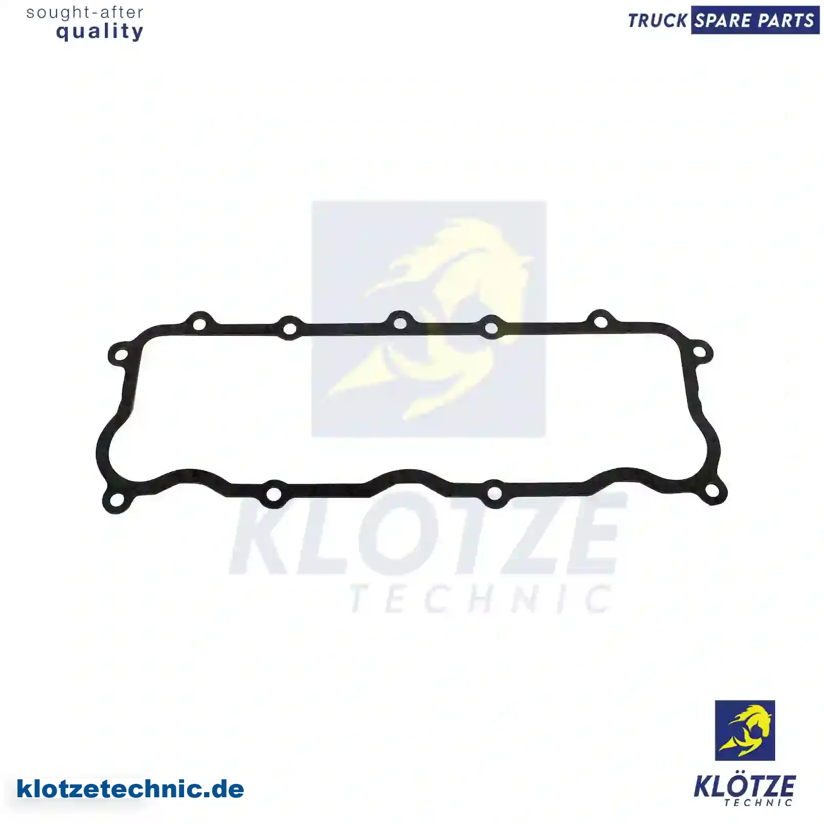 Valve cover gasket, 61315094, 61319394, ZG02246-0008 || Klötze Technic Spare Part | Engine, Accelerator Pedal, Camshaft, Connecting Rod, Crankcase, Crankshaft, Cylinder Head, Engine Suspension Mountings, Exhaust Manifold, Exhaust Gas Recirculation, Filter Kits, Flywheel Housing, General Overhaul Kits, Engine, Intake Manifold, Oil Cleaner, Oil Cooler, Oil Filter, Oil Pump, Oil Sump, Piston & Liner, Sensor & Switch, Timing Case, Turbocharger, Cooling System, Belt Tensioner, Coolant Filter, Coolant Pipe, Corrosion Prevention Agent, Drive, Expansion Tank, Fan, Intercooler, Monitors & Gauges, Radiator, Thermostat, V-Belt / Timing belt, Water Pump, Fuel System, Electronical Injector Unit, Feed Pump, Fuel Filter, cpl., Fuel Gauge Sender,  Fuel Line, Fuel Pump, Fuel Tank, Injection Line Kit, Injection Pump, Exhaust System, Clutch & Pedal, Gearbox, Propeller Shaft, Axles, Brake System, Hubs & Wheels, Suspension, Leaf Spring, Universal Parts / Accessories, Steering, Electrical System, Cabin