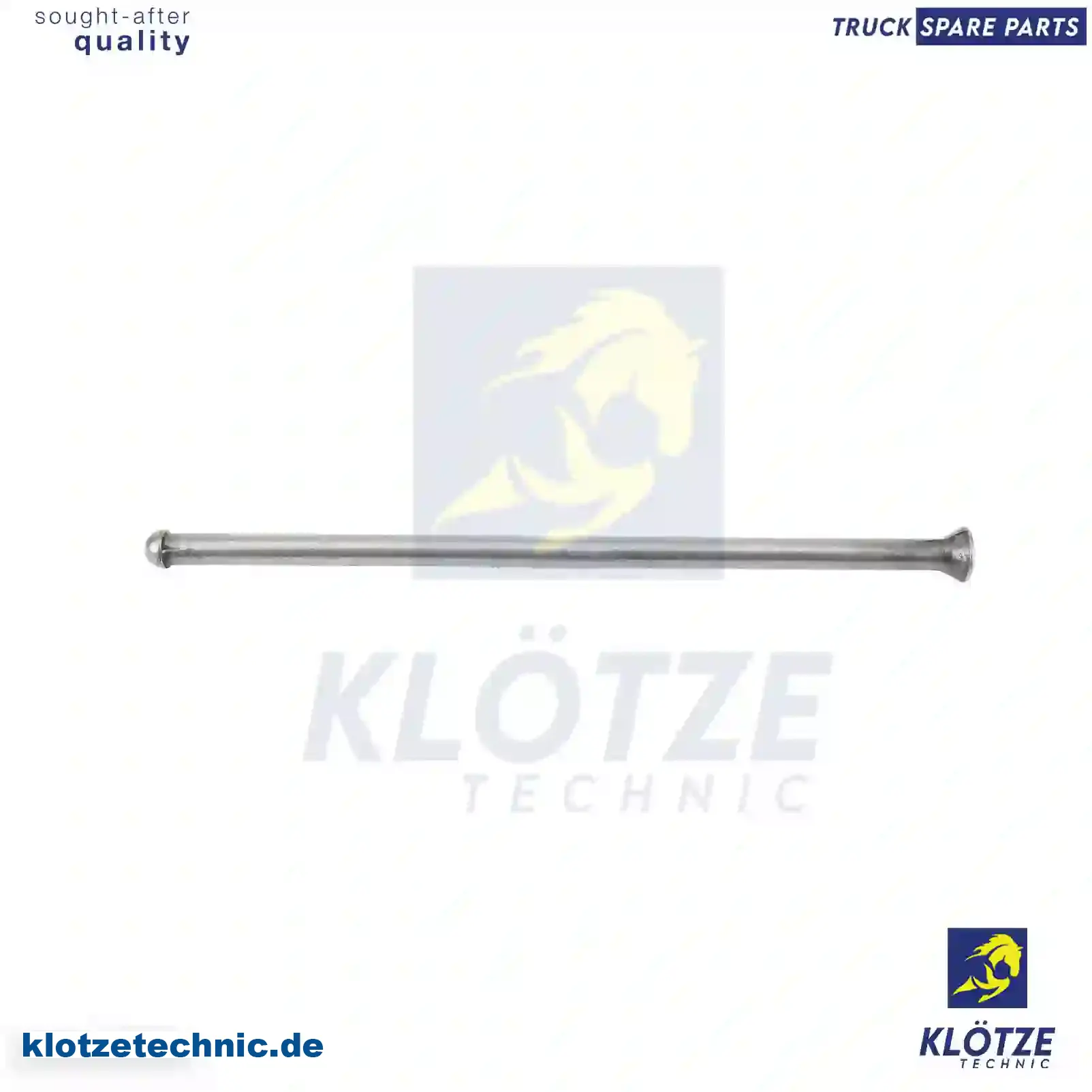 Push rod, 5010330419, 50103 || Klötze Technic Spare Part | Engine, Accelerator Pedal, Camshaft, Connecting Rod, Crankcase, Crankshaft, Cylinder Head, Engine Suspension Mountings, Exhaust Manifold, Exhaust Gas Recirculation, Filter Kits, Flywheel Housing, General Overhaul Kits, Engine, Intake Manifold, Oil Cleaner, Oil Cooler, Oil Filter, Oil Pump, Oil Sump, Piston & Liner, Sensor & Switch, Timing Case, Turbocharger, Cooling System, Belt Tensioner, Coolant Filter, Coolant Pipe, Corrosion Prevention Agent, Drive, Expansion Tank, Fan, Intercooler, Monitors & Gauges, Radiator, Thermostat, V-Belt / Timing belt, Water Pump, Fuel System, Electronical Injector Unit, Feed Pump, Fuel Filter, cpl., Fuel Gauge Sender,  Fuel Line, Fuel Pump, Fuel Tank, Injection Line Kit, Injection Pump, Exhaust System, Clutch & Pedal, Gearbox, Propeller Shaft, Axles, Brake System, Hubs & Wheels, Suspension, Leaf Spring, Universal Parts / Accessories, Steering, Electrical System, Cabin